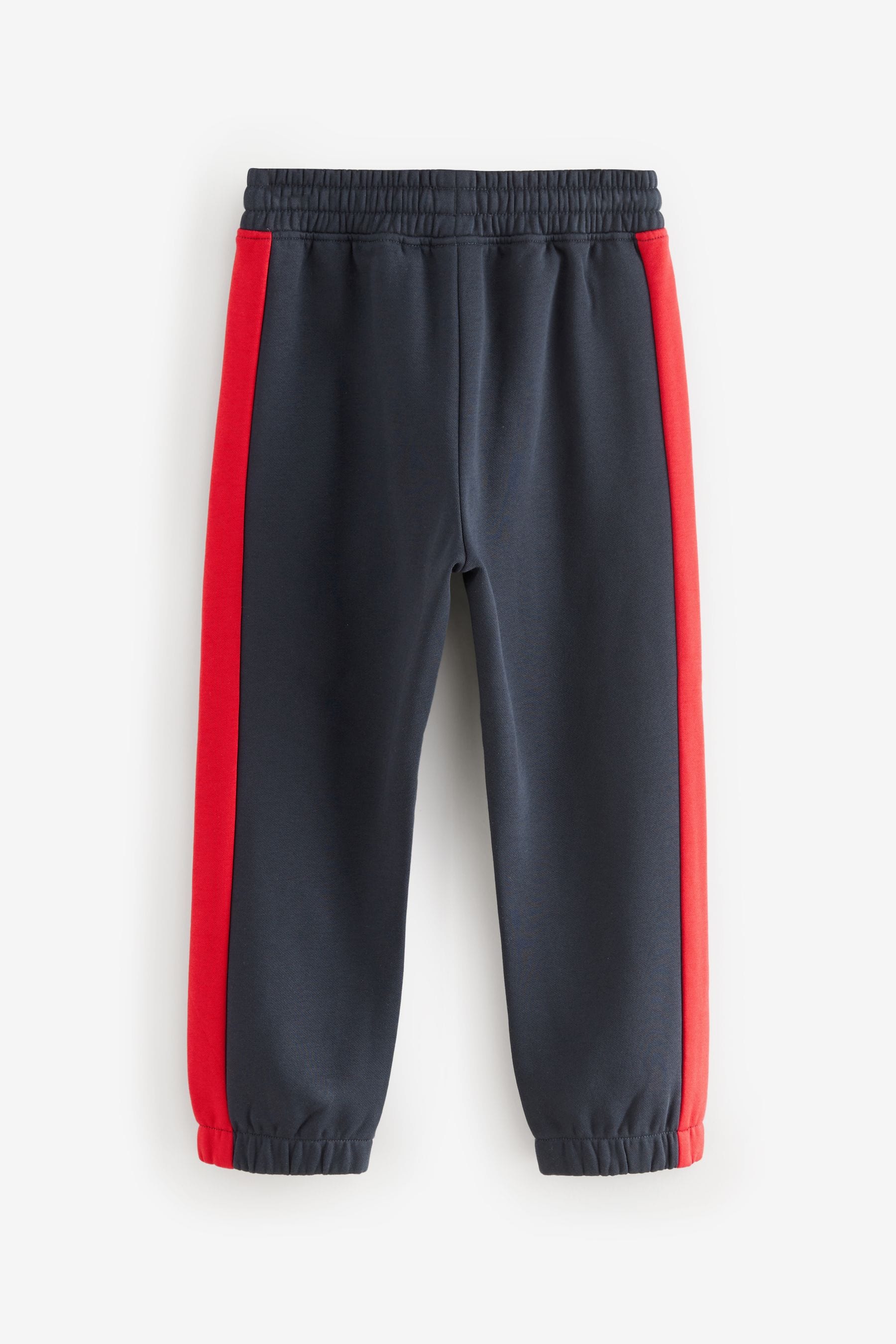 Navy Blue/Red Varsity Colourblock Joggers (3-16yrs)