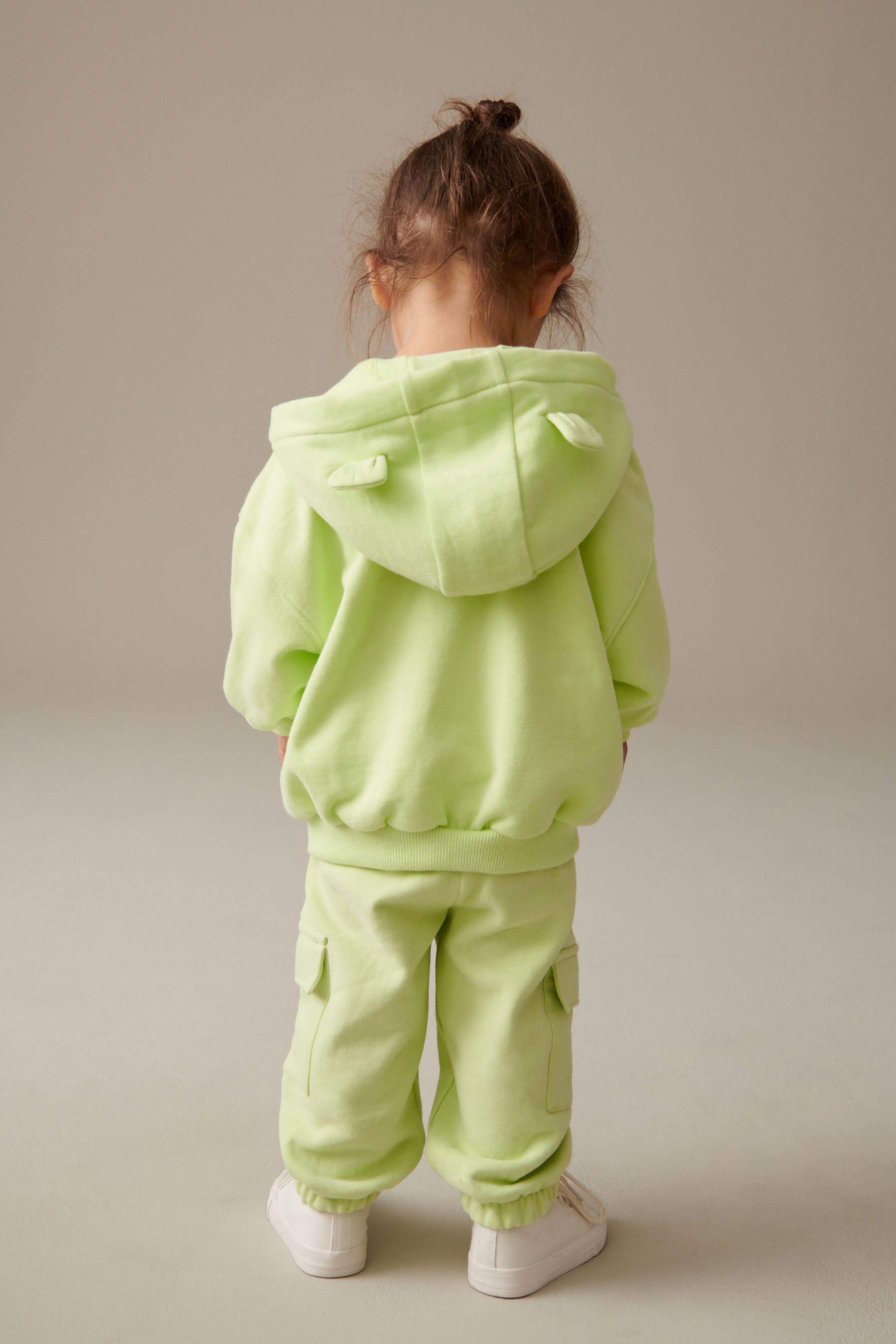 Lime Green Cargo Joggers (3mths-7yrs)