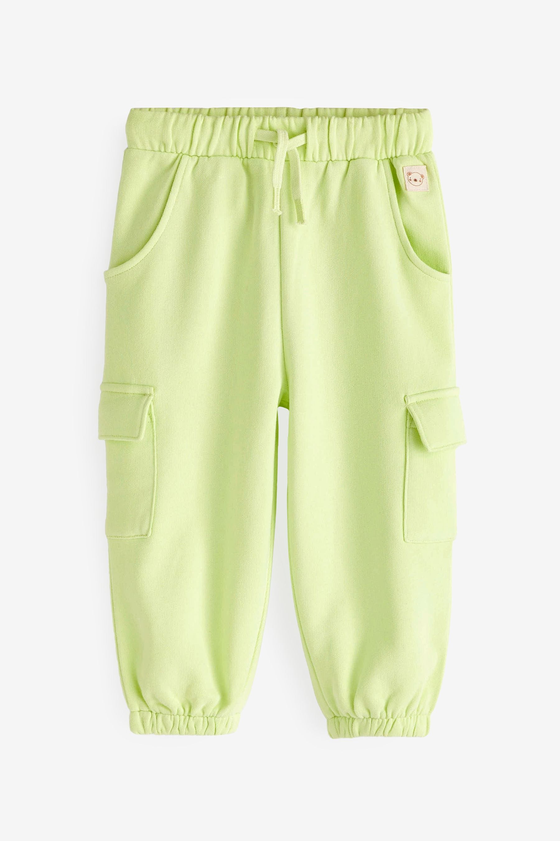 Lime Green Cargo Joggers (3mths-7yrs)