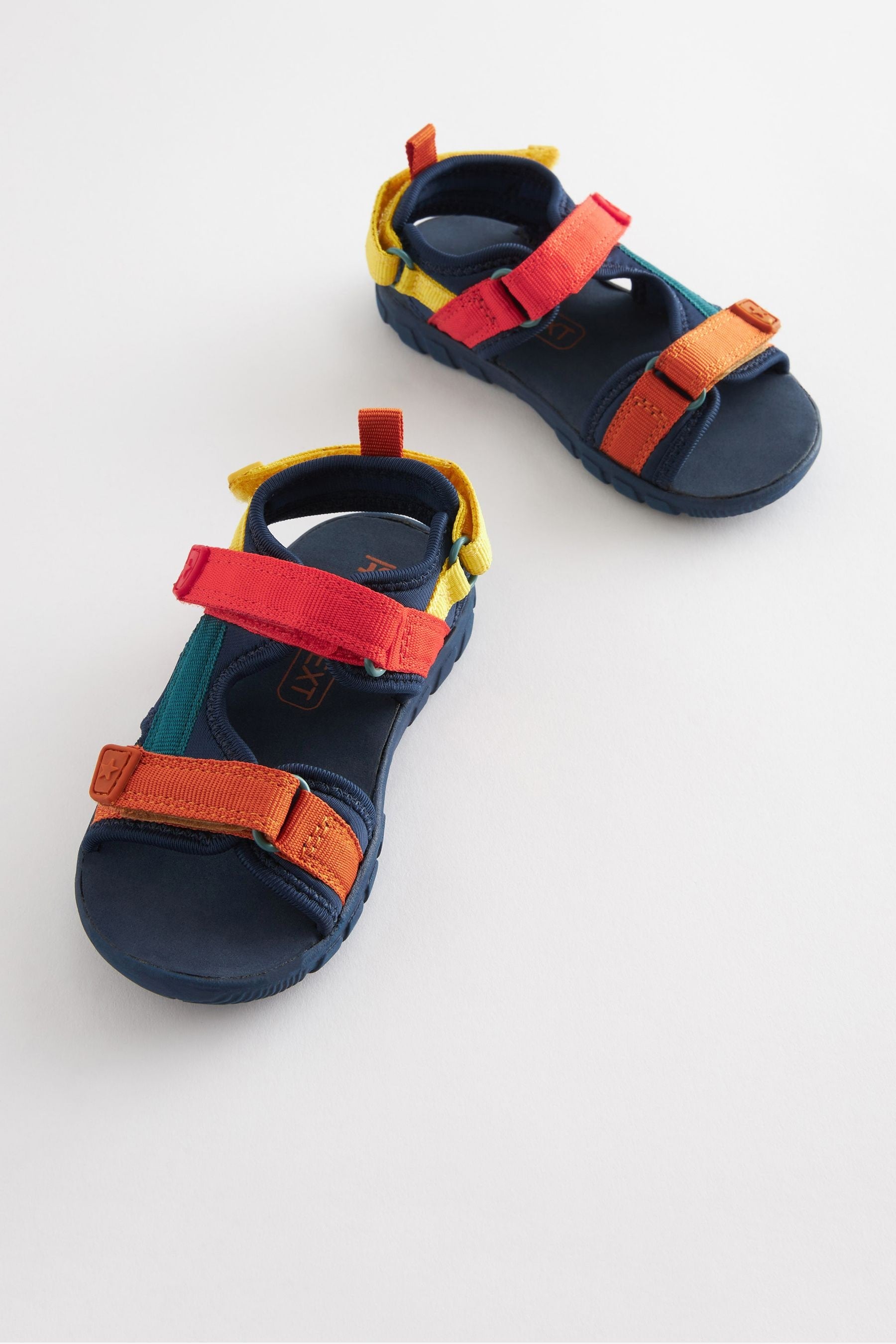 Colourblock Standard Fit (F) Lightweight Touch Fastening Adjustable Strap Trekker Sandals