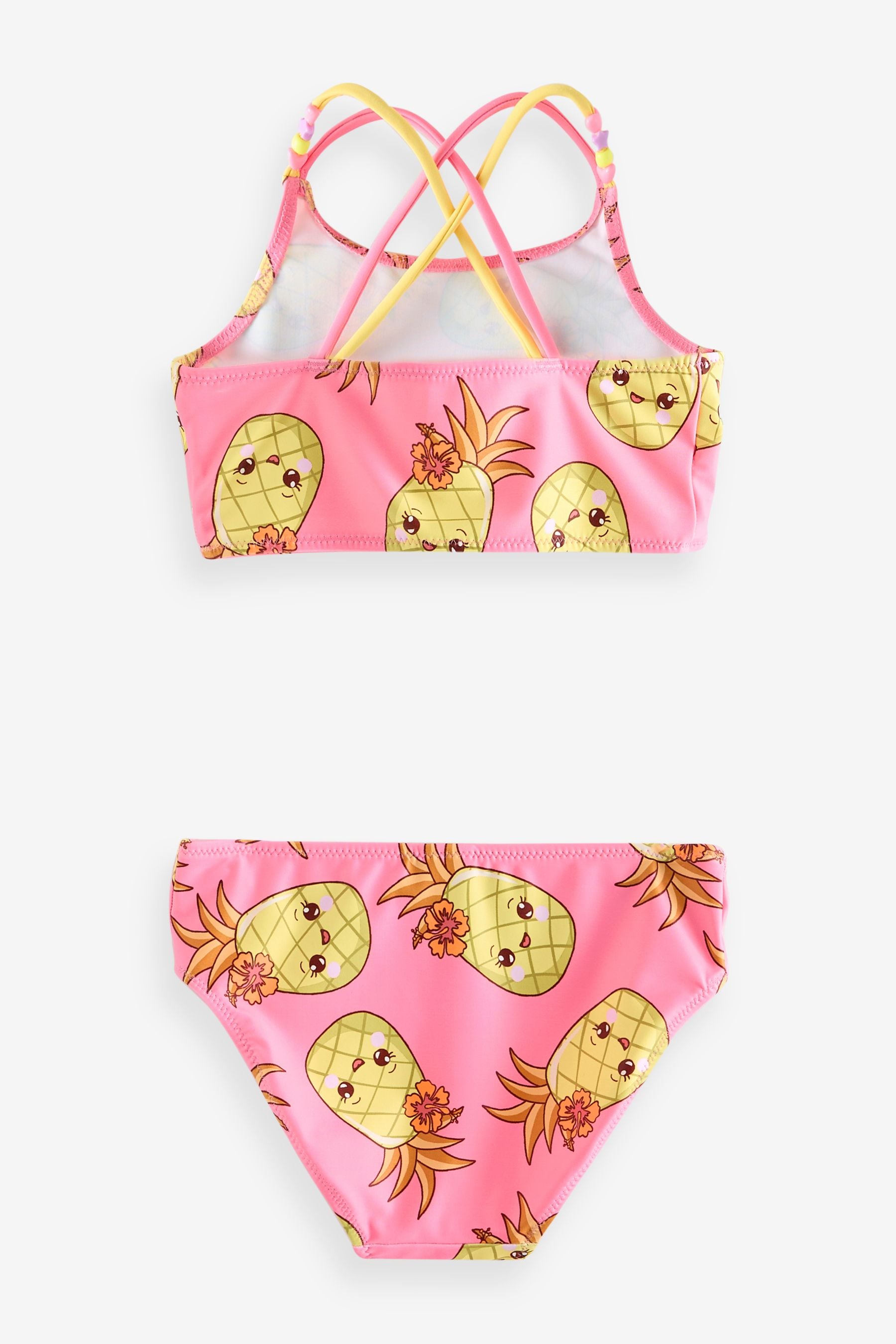 Pink Pineapple Printed Bikini (3-16yrs)