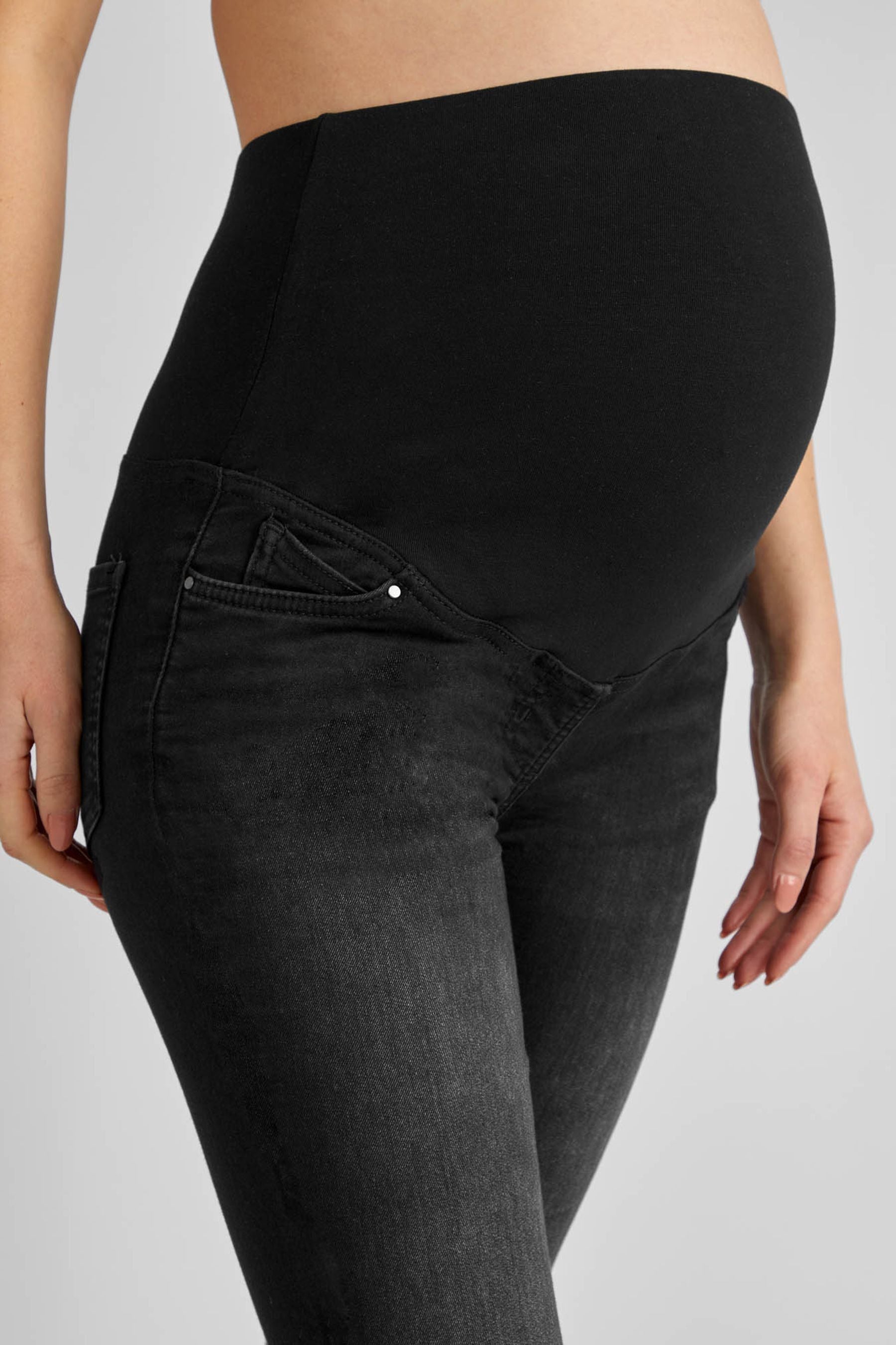 Black JoJo Maman Bébé Super Skinny Maternity Jeans