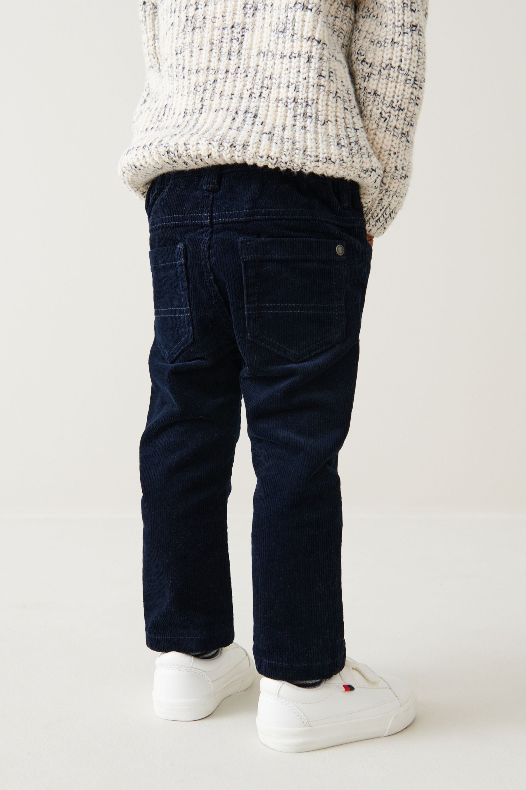 Navy Blue Corduroy Trousers (3mths-7yrs)