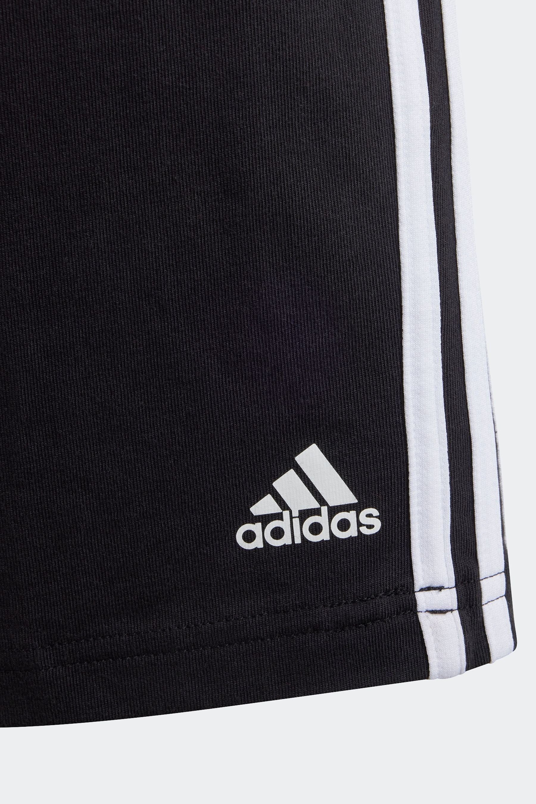 adidas Black Sportswear Essentials 3 Stripes Knit Shorts