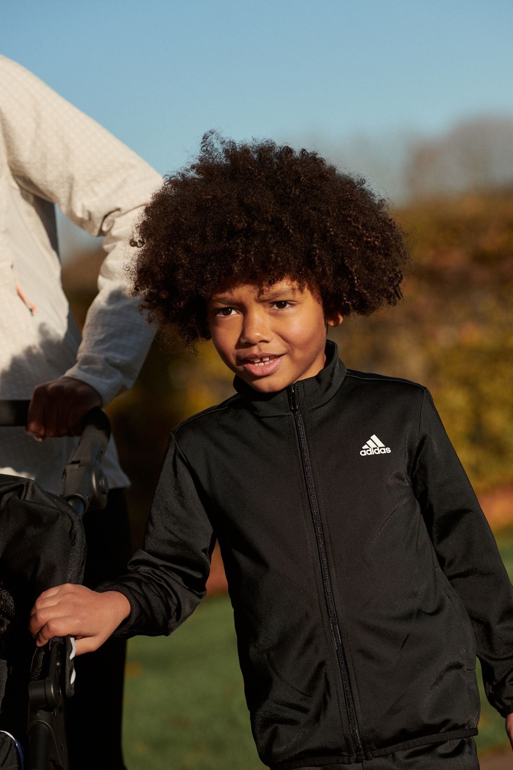 Black adidas Essentials Big Logo Tracksuit