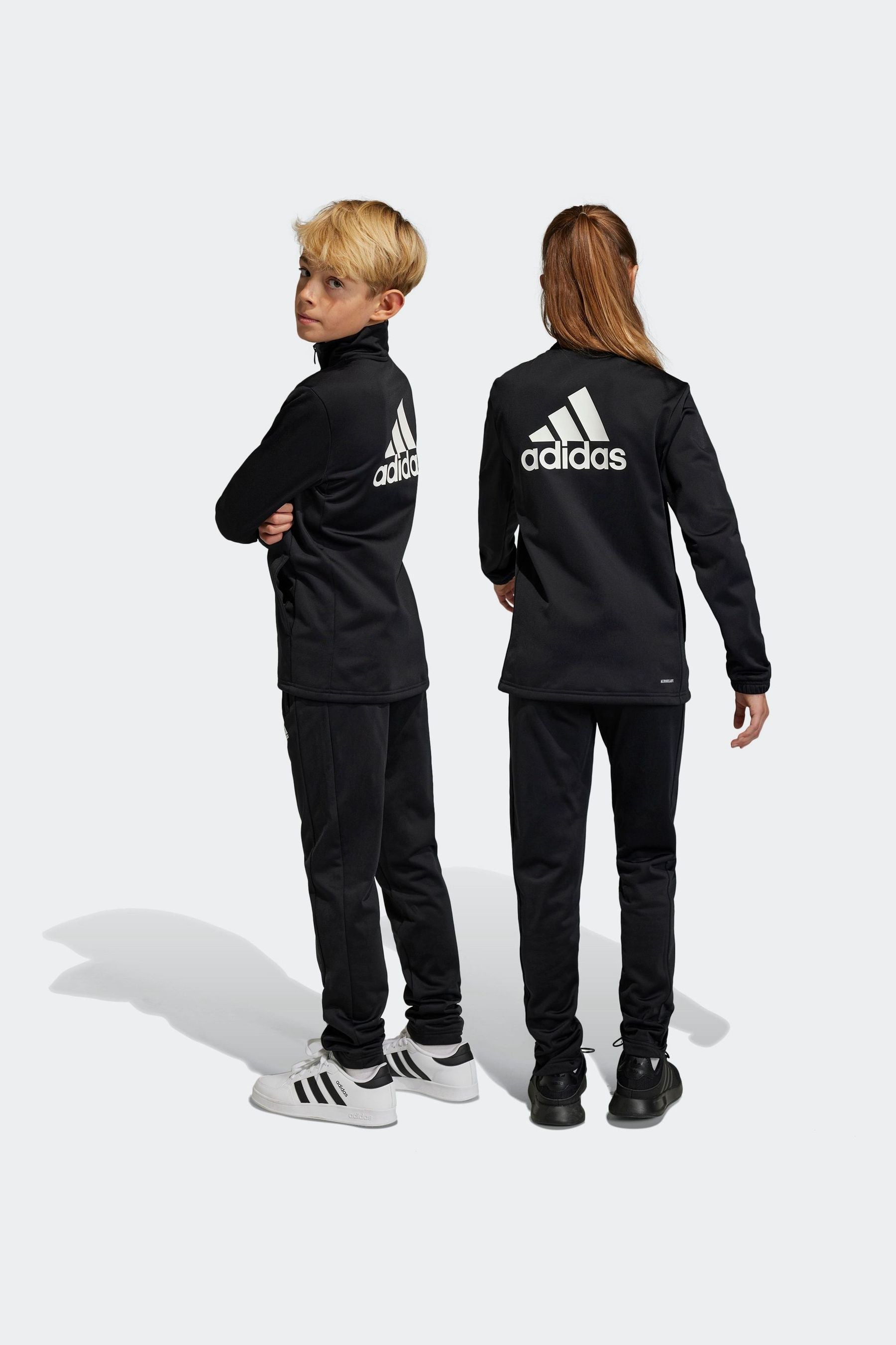 Black adidas Essentials Big Logo Tracksuit