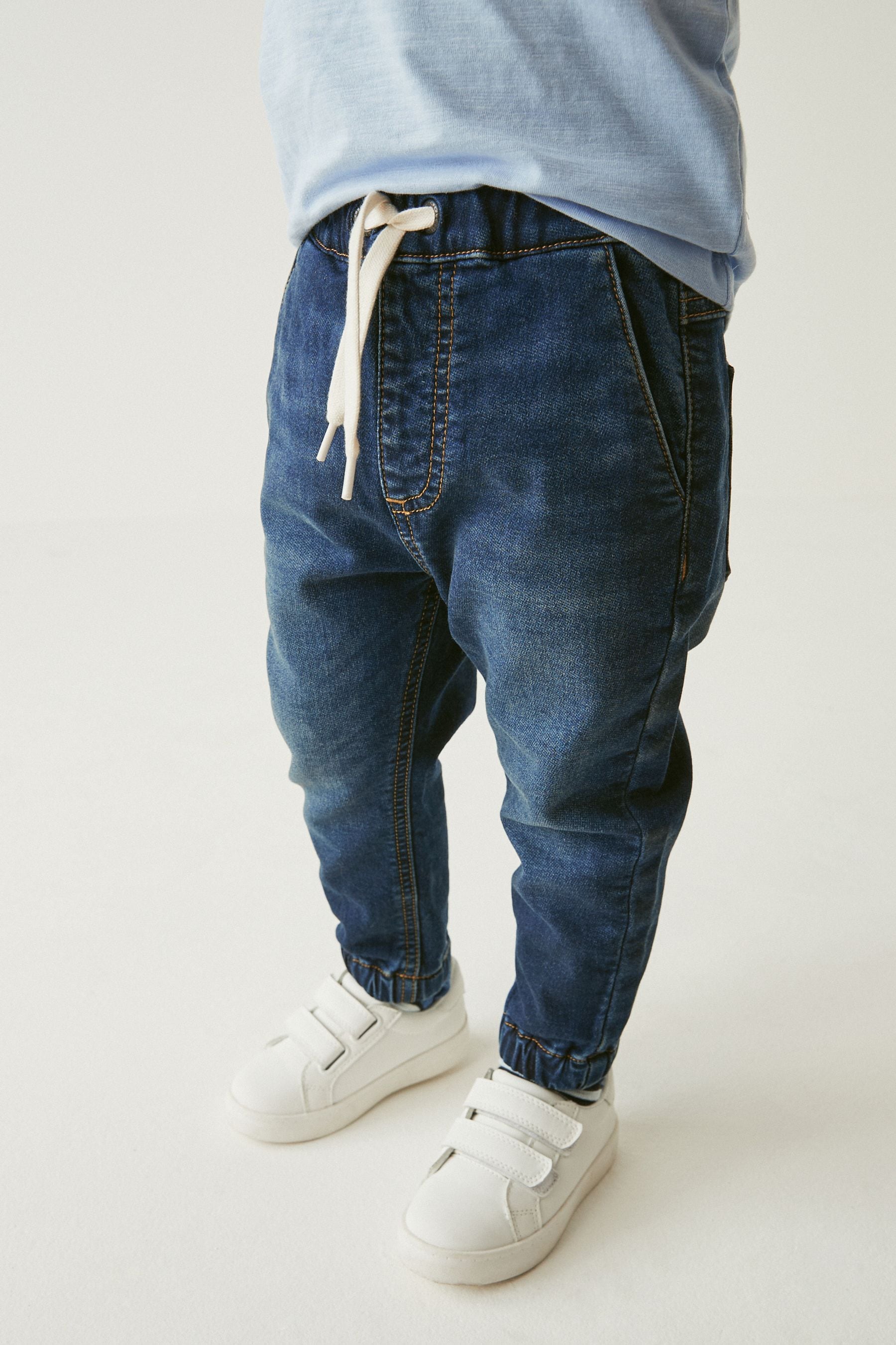 Dark Wash Regular Fit Jogger Jeans With Comfort Stretch (3mths-7yrs)