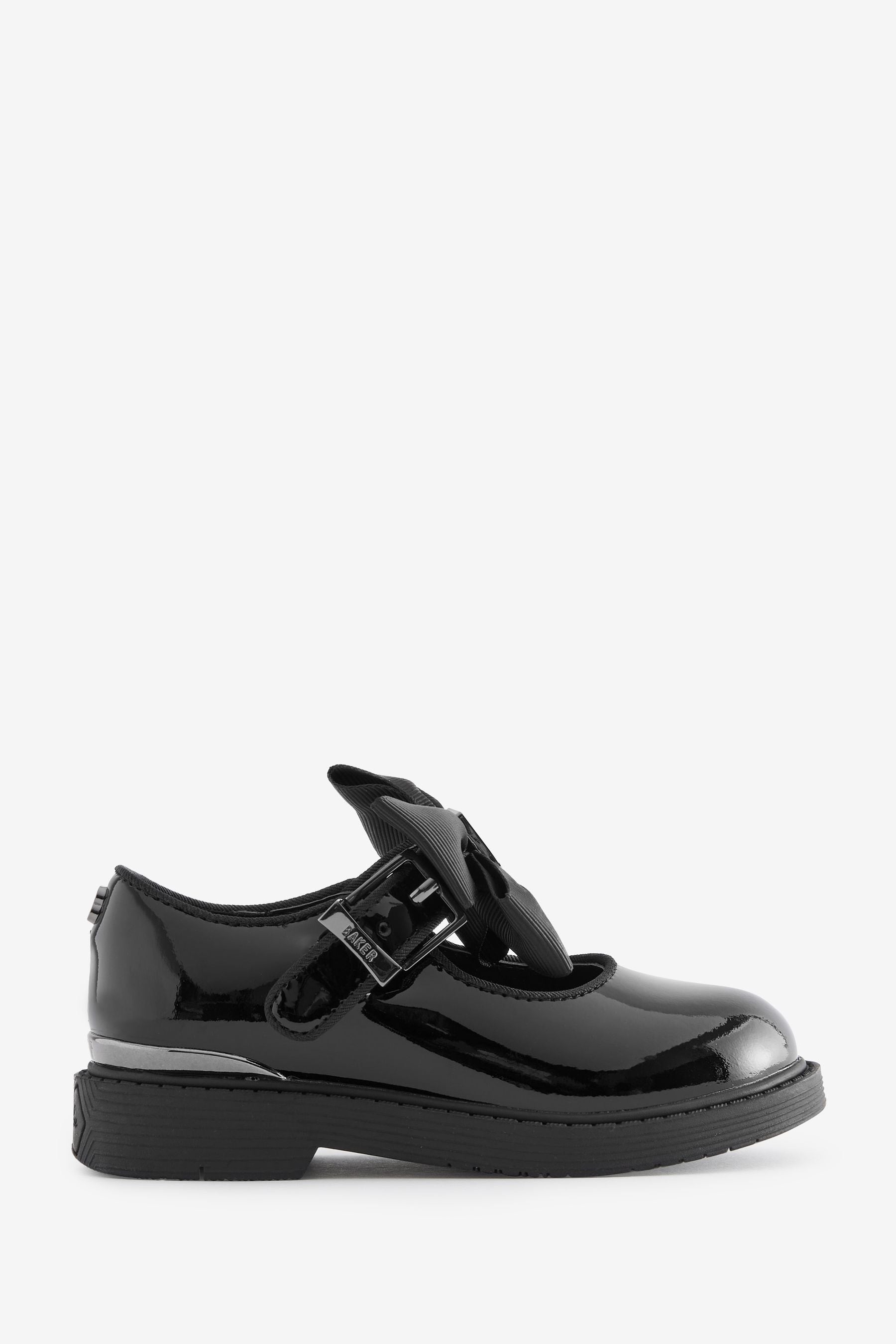 Baker by Ted Baker Girls Back to School Mary Jane Black Shoes with Bow