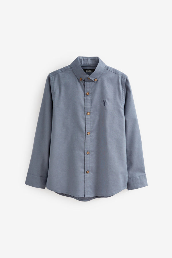 Airforce Blue Single Oxford Shirt (3-16yrs)