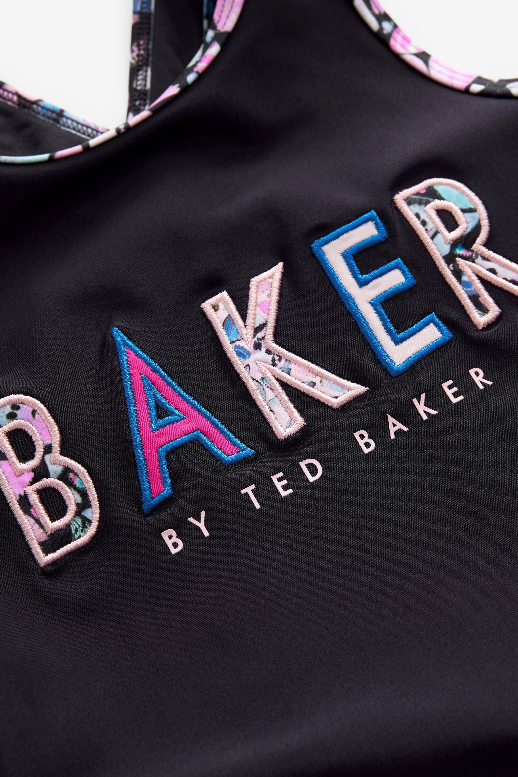 Baker by Ted Baker Black Logo Swimsuit