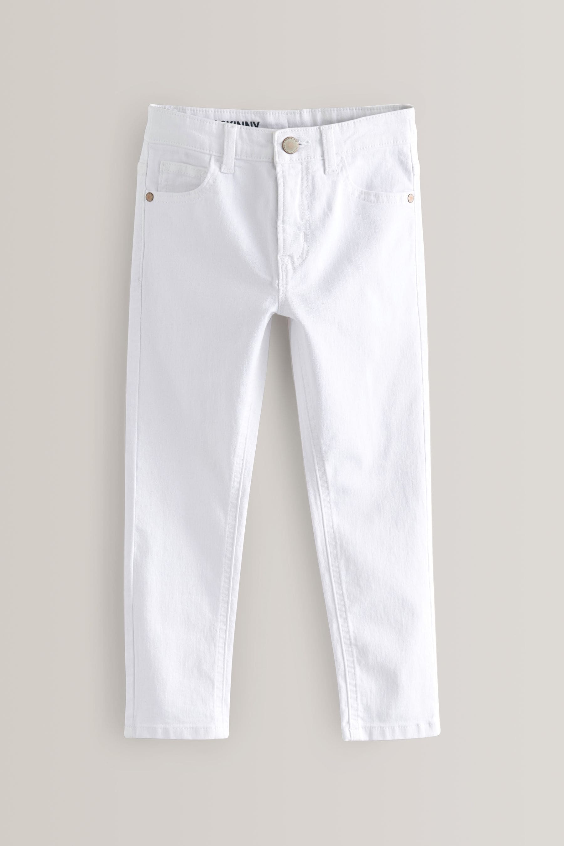 White Cotton Rich Stretch Jeans (3-17yrs)