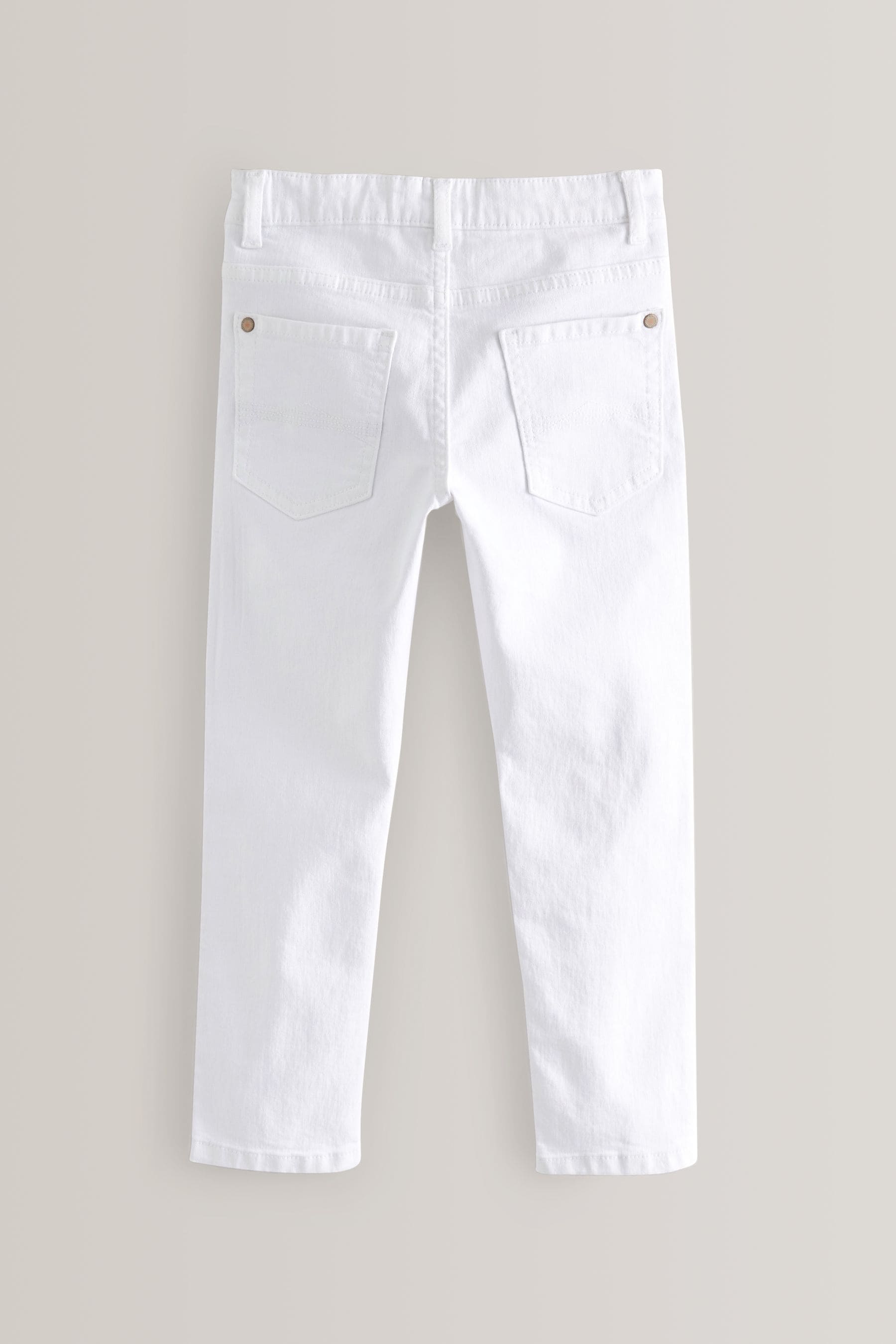 White Cotton Rich Stretch Jeans (3-17yrs)