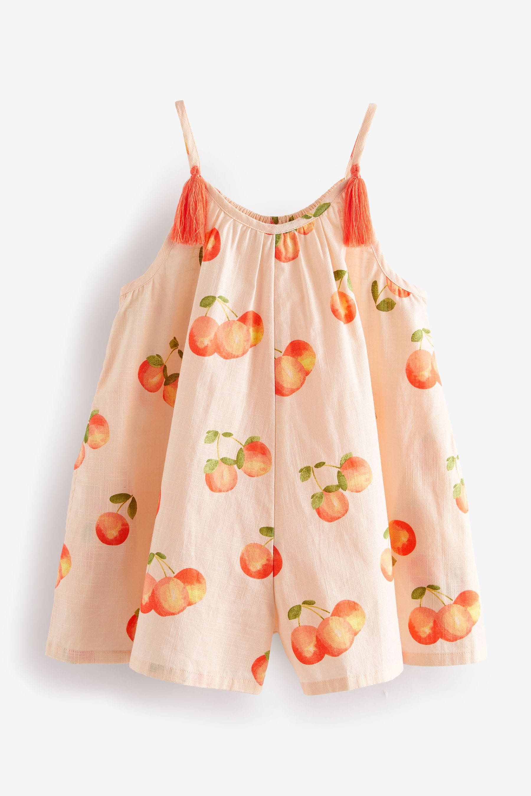 Orange Fruit 100% Cotton Printed Playsuit (3mths-8yrs)