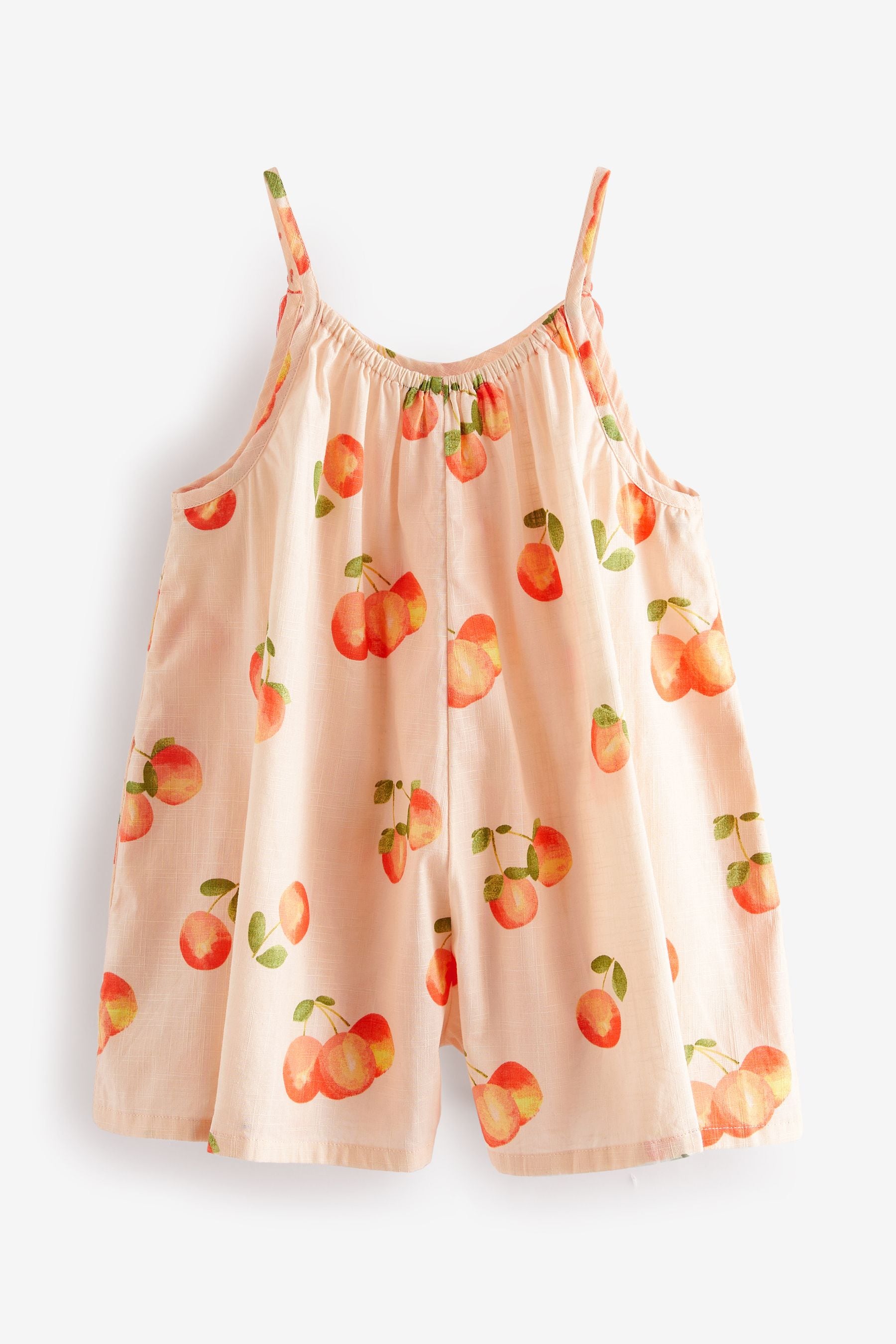 Orange Fruit 100% Cotton Printed Playsuit (3mths-8yrs)