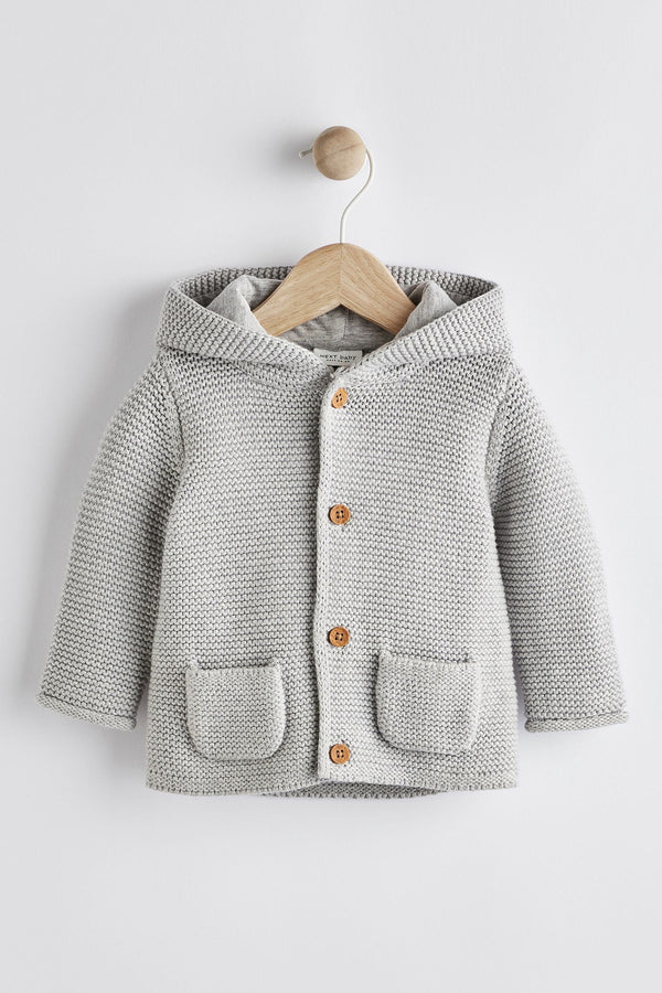 Grey Baby Knitted Cardigan (0mths-3yrs)