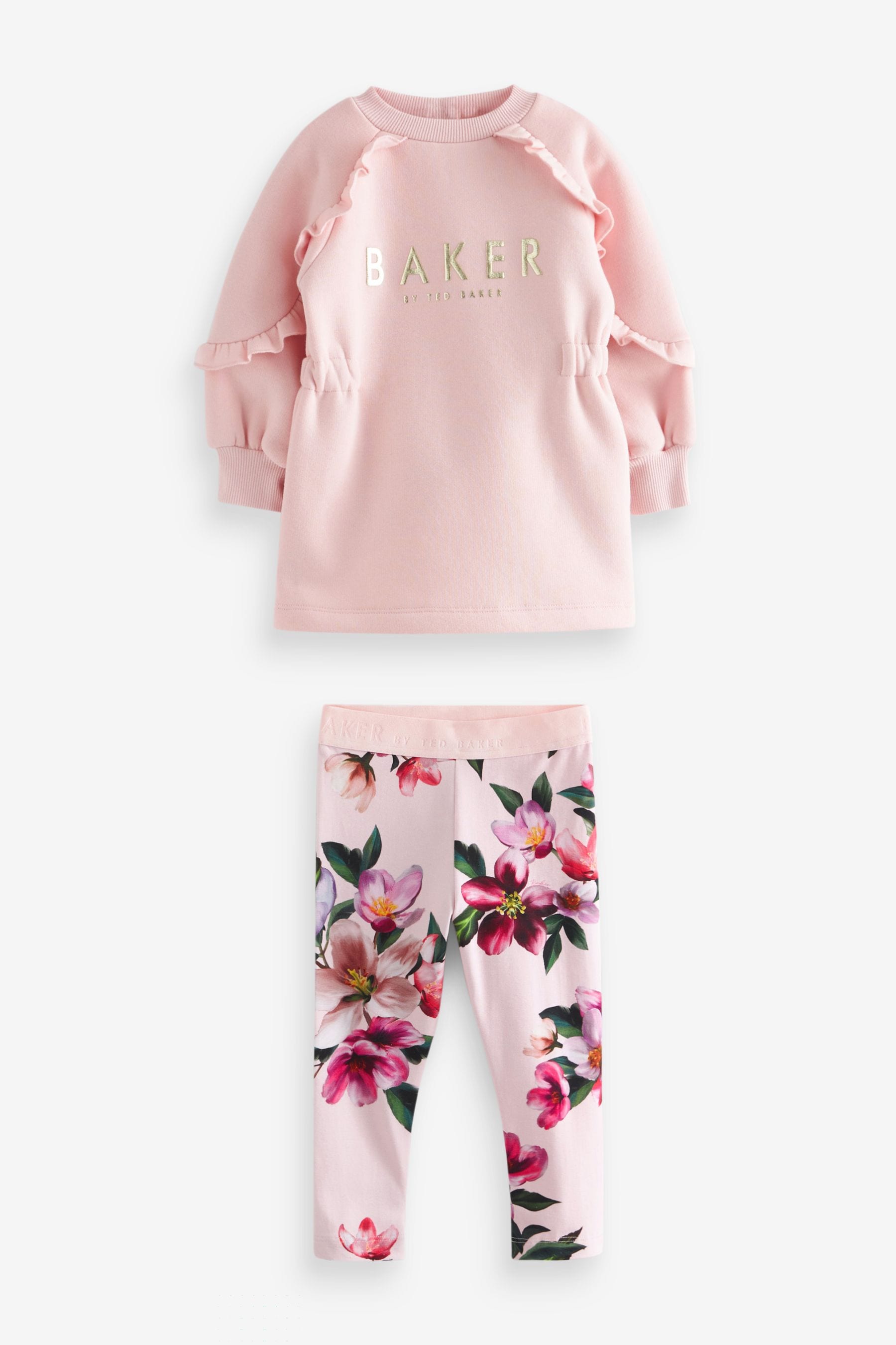 Baker by Ted Baker Floral Legging and Longline Sweater Set