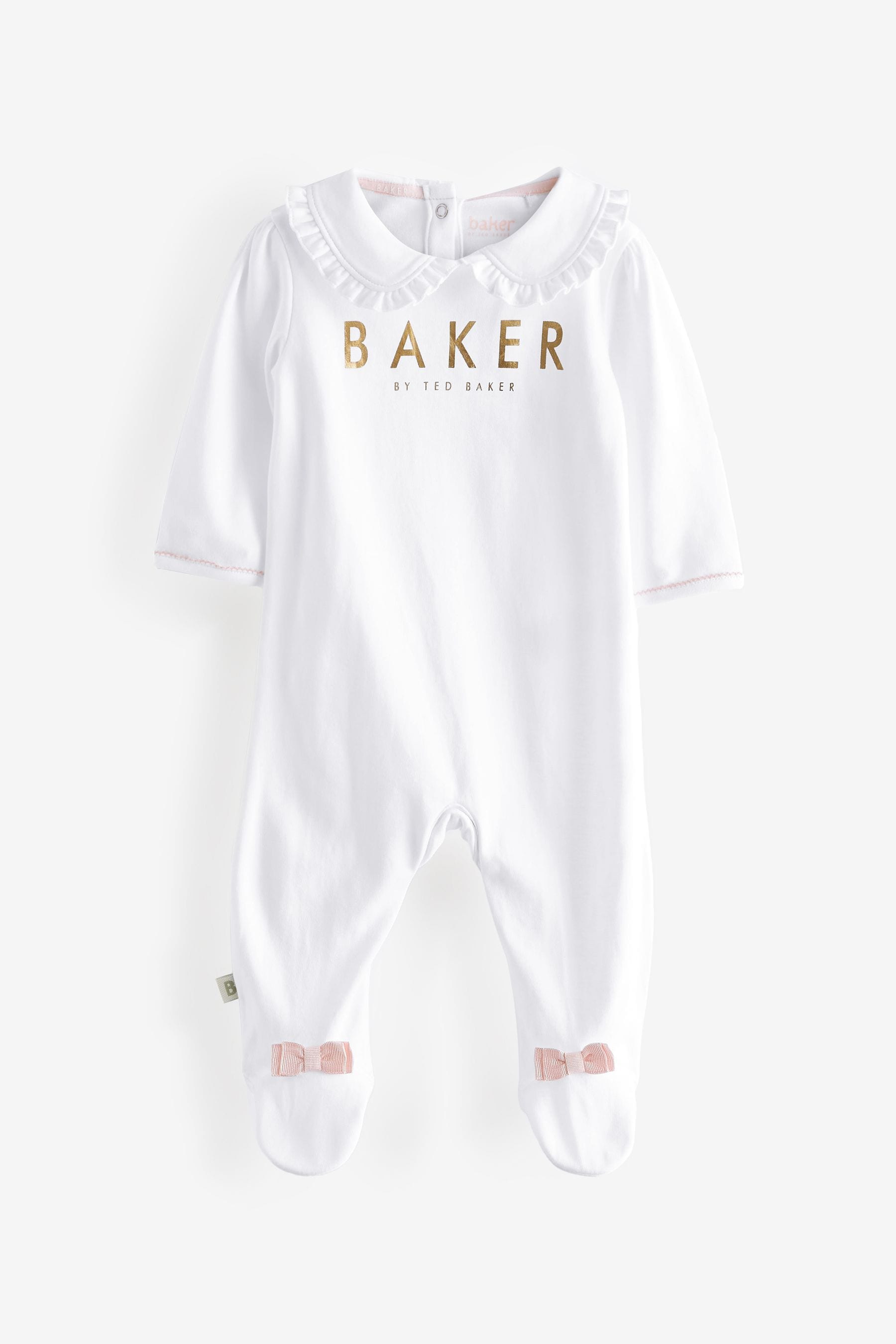 Baker by Ted Baker 100% Cotton Sleepsuits 3 Pack