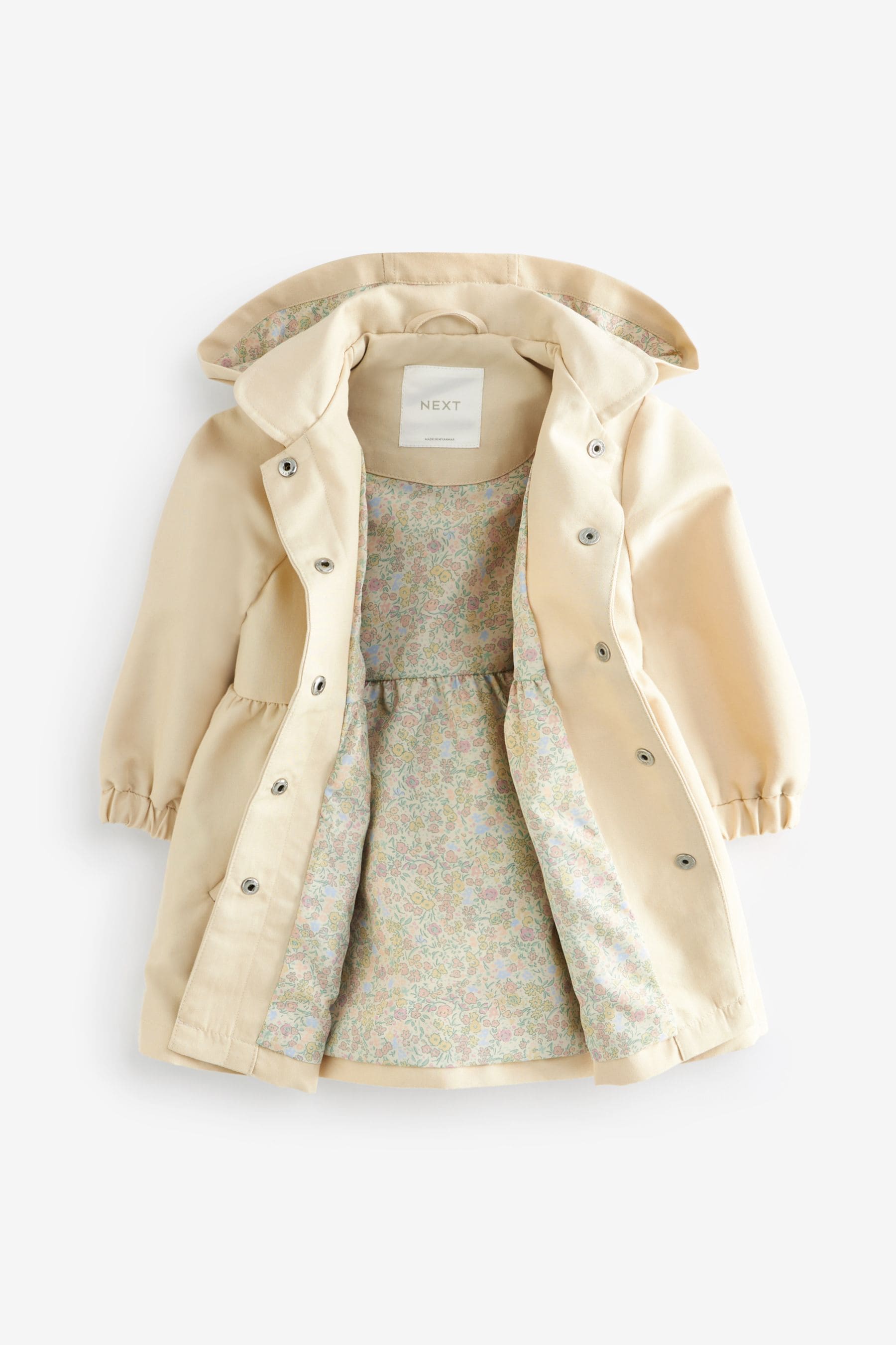 Stone Shower Resitant Corsage Trench Coat (3mths-7yrs)