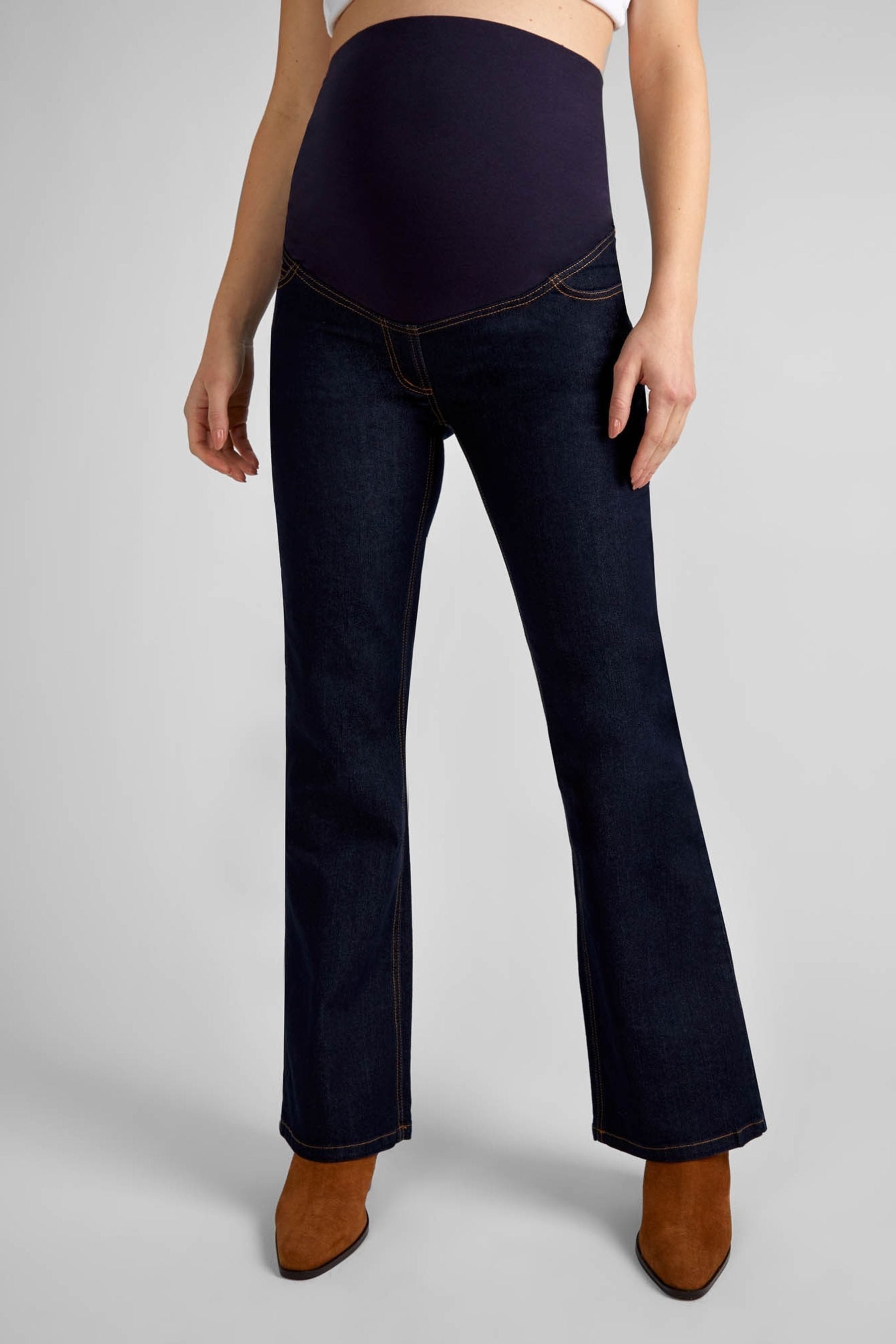 Dark Wash JoJo Maman Bébé Bootcut Maternity Jeans