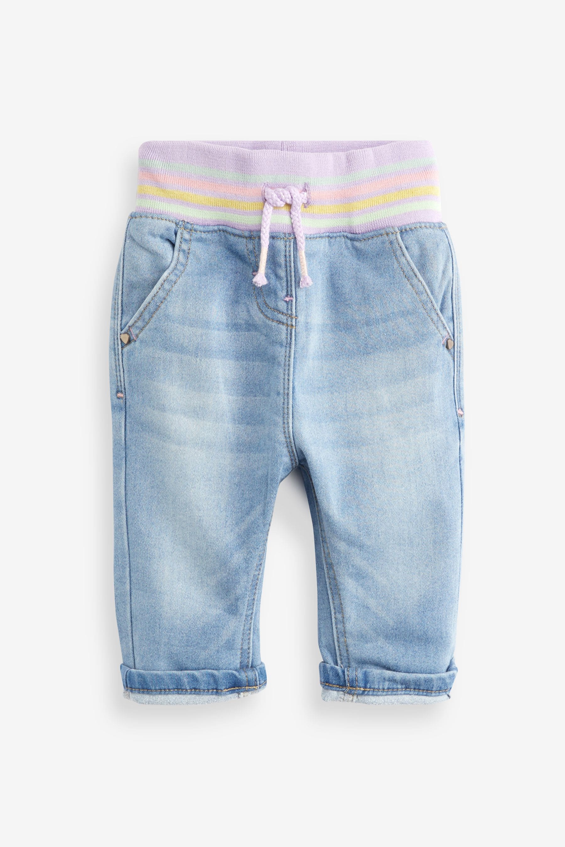 Light Blue Denim Pull-On Joggers (3mths-7yrs)