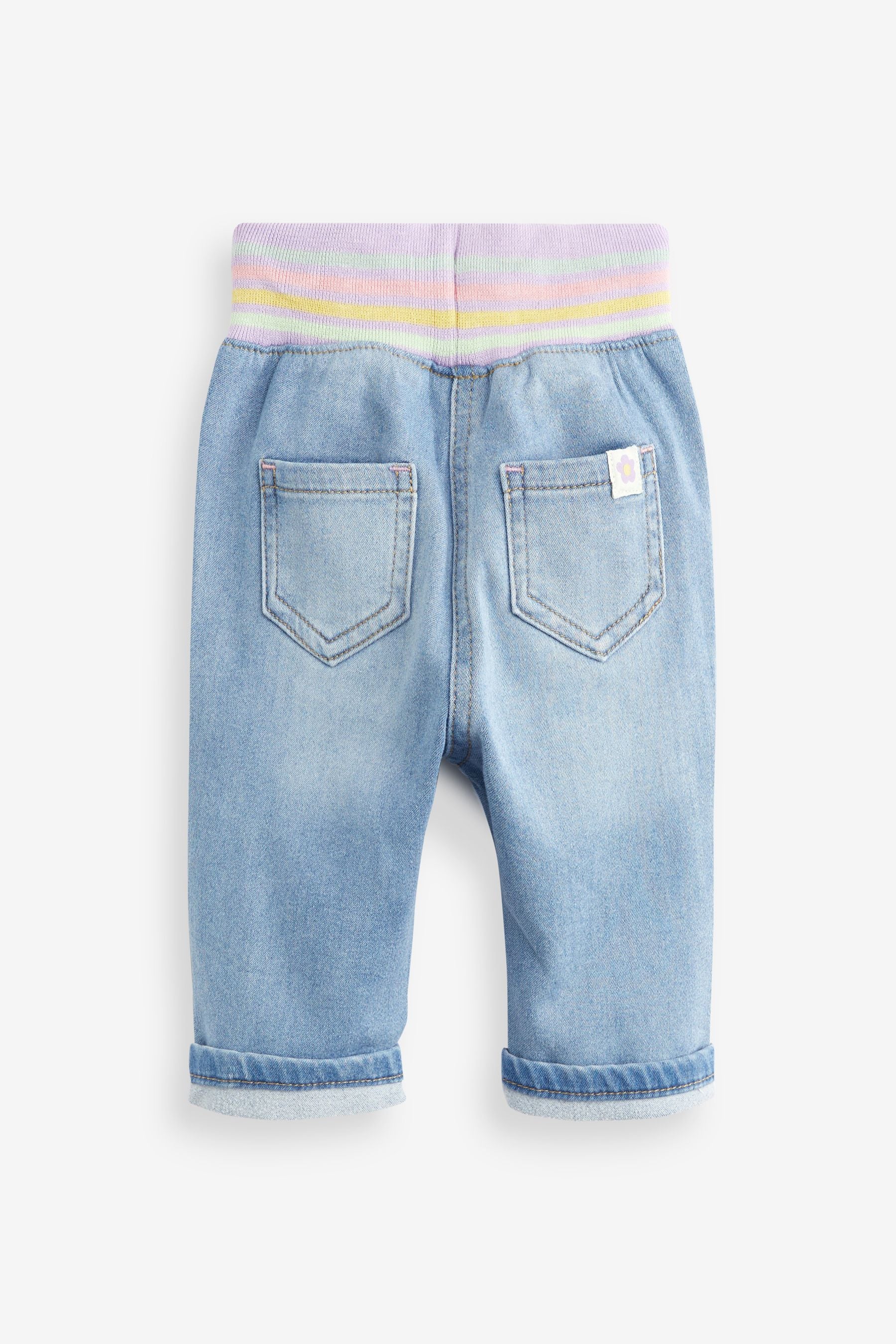 Light Blue Denim Pull-On Joggers (3mths-7yrs)