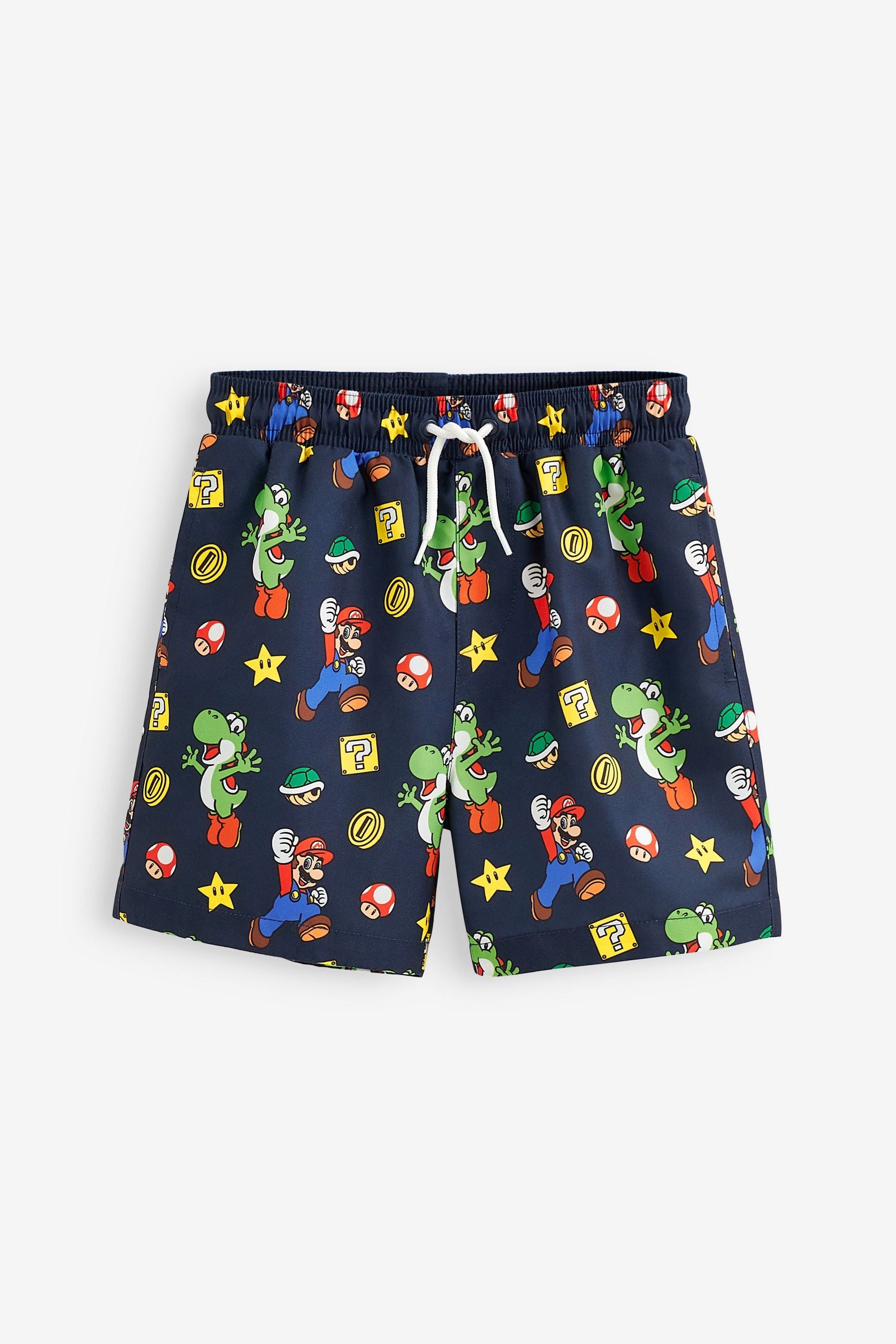 Black Mario Swim Shorts (3-16yrs)