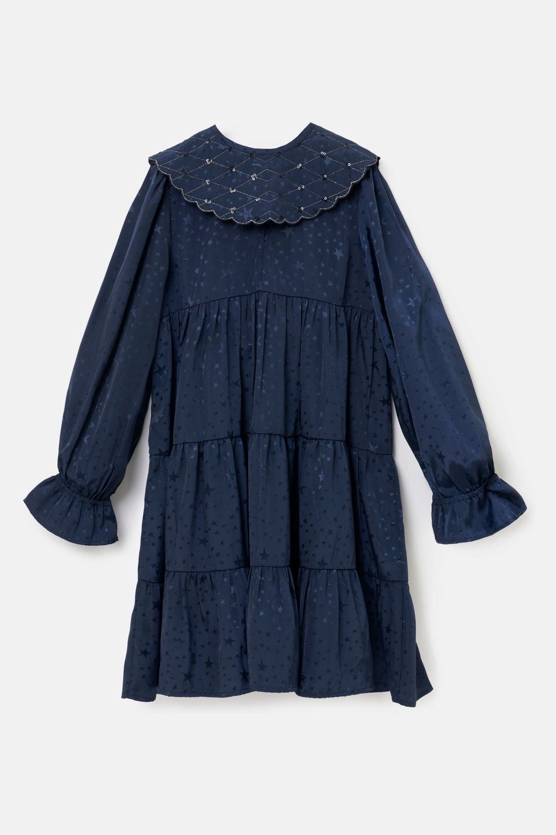 Angel & Rocket Blue Sophia Jacquard Star Dress