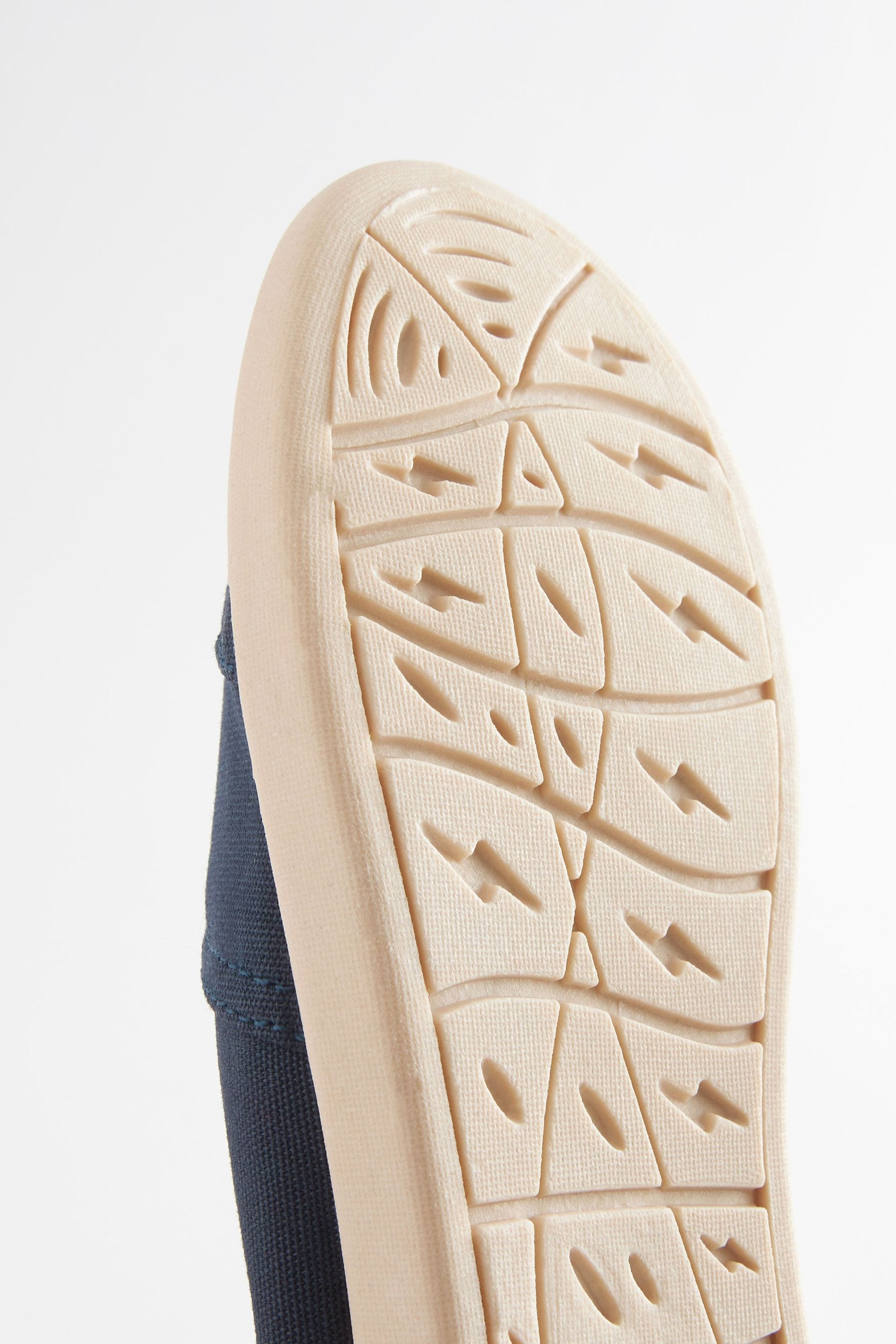 Navy Blue Canvas Slip-Ons Shoes