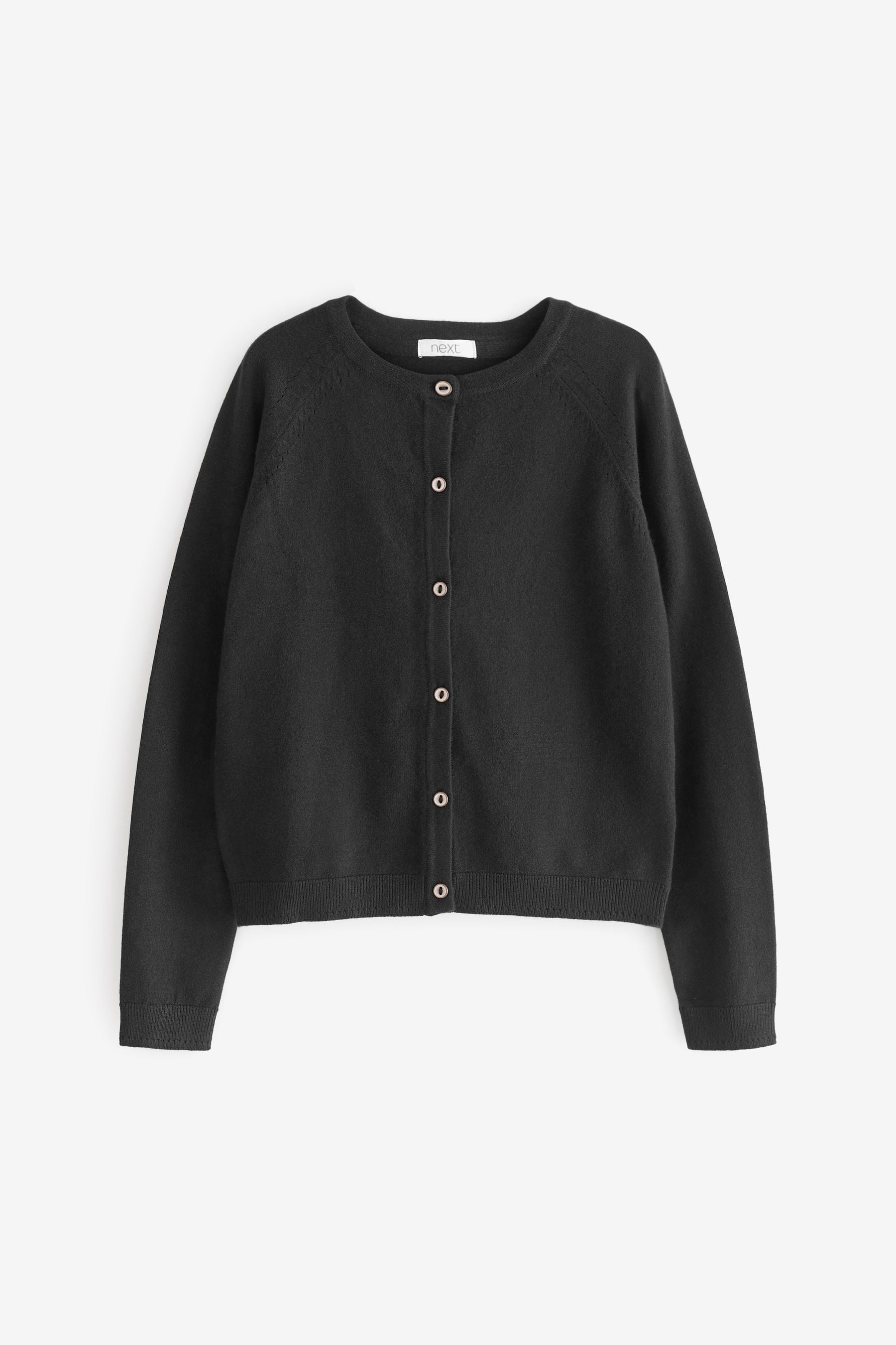 Black Button-Up Cardigan (3-16yrs)