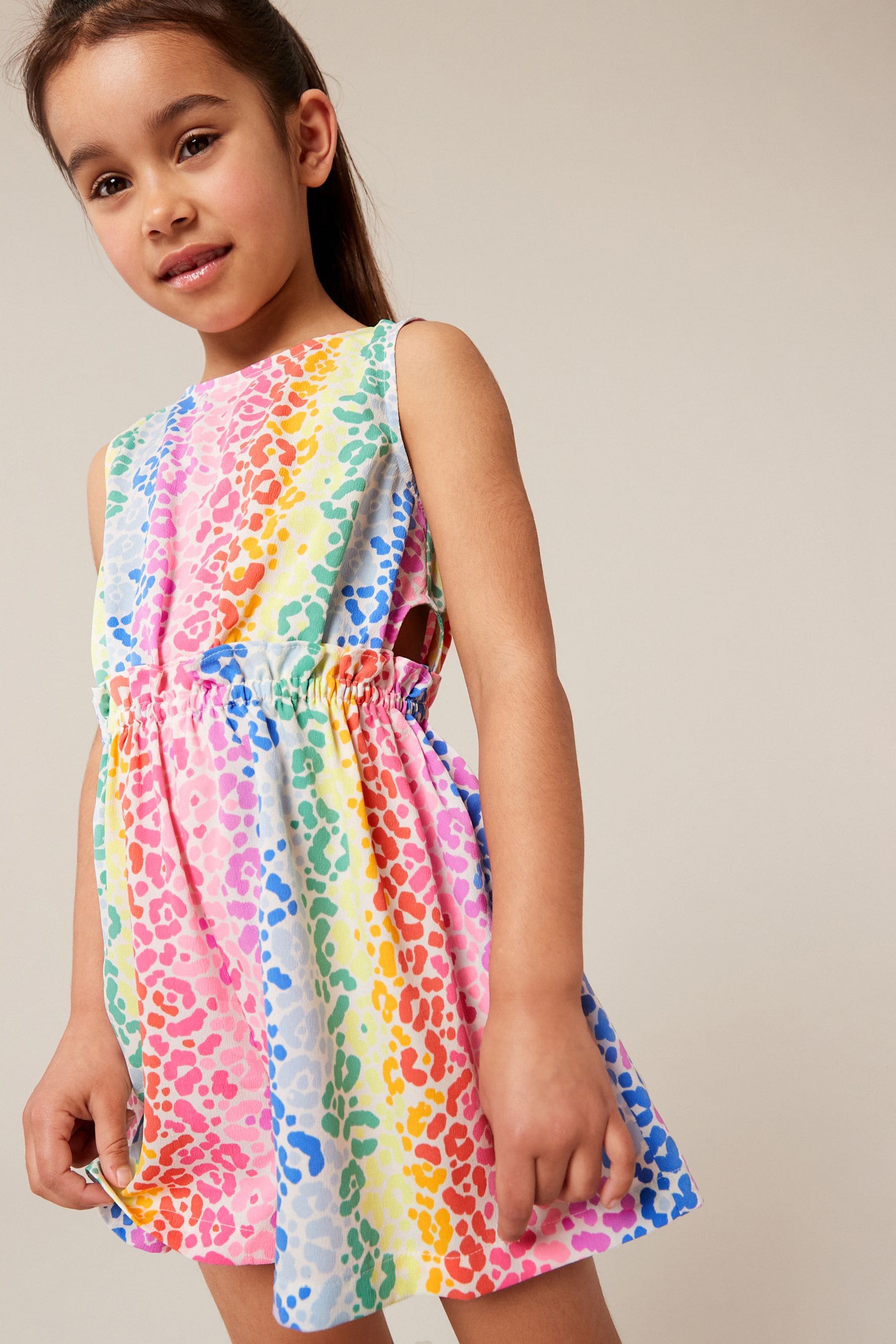 Rainbow Animal Cut-Out Detail Playsuit (3-16yrs)