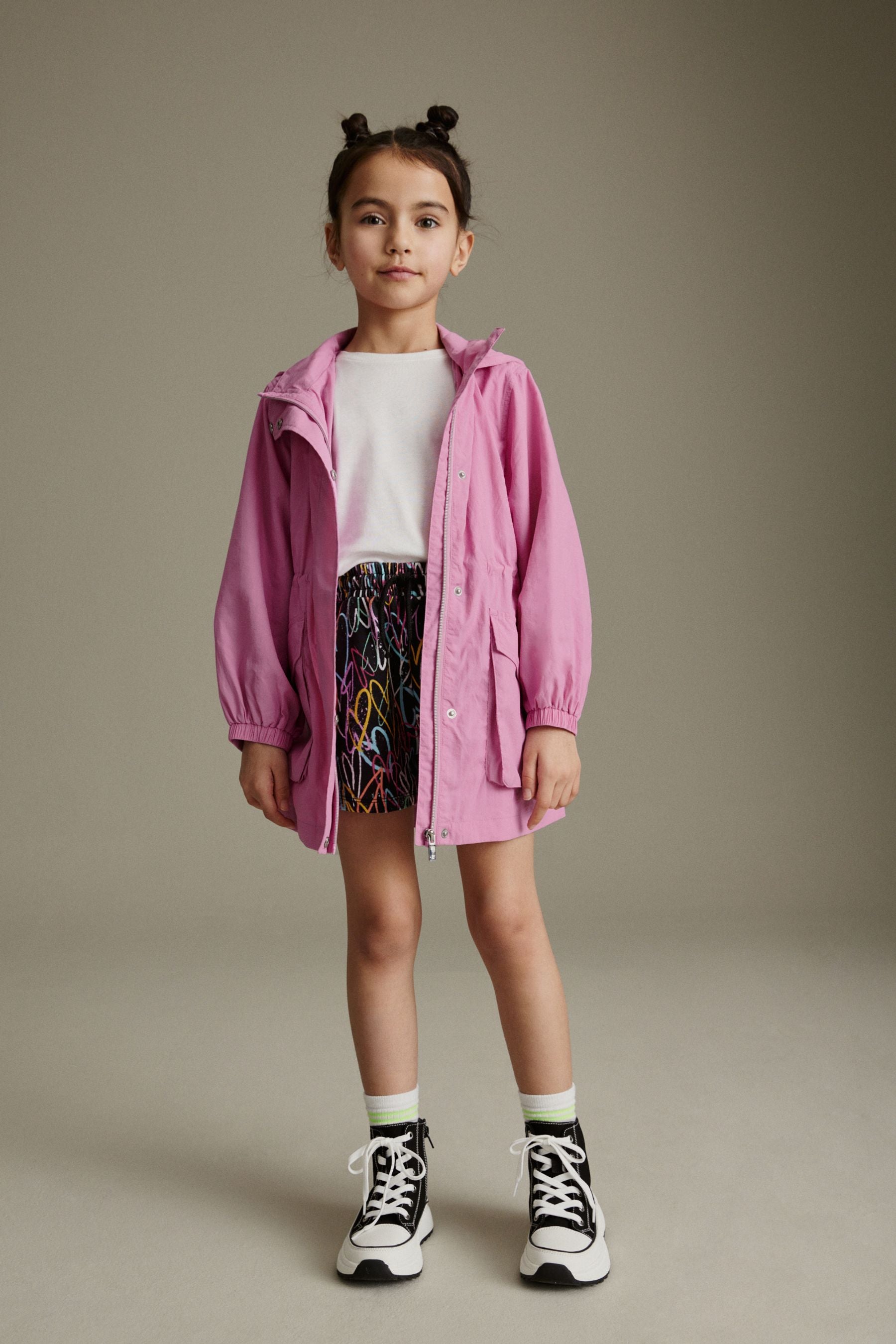 Pink Shower Resistant Cagoule (3-16yrs)