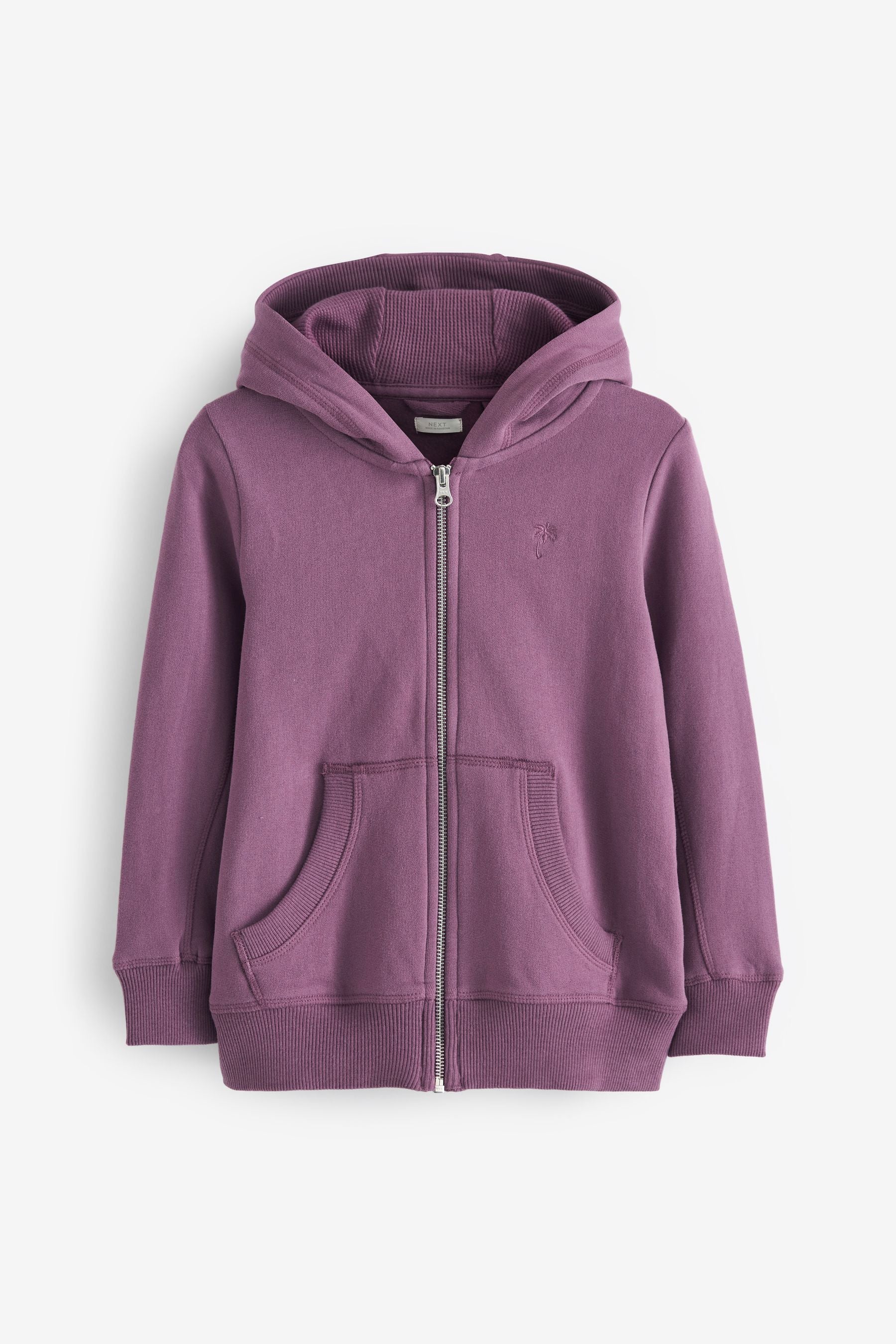 Berry Purple Zip Through Hoodie (3-16yrs)