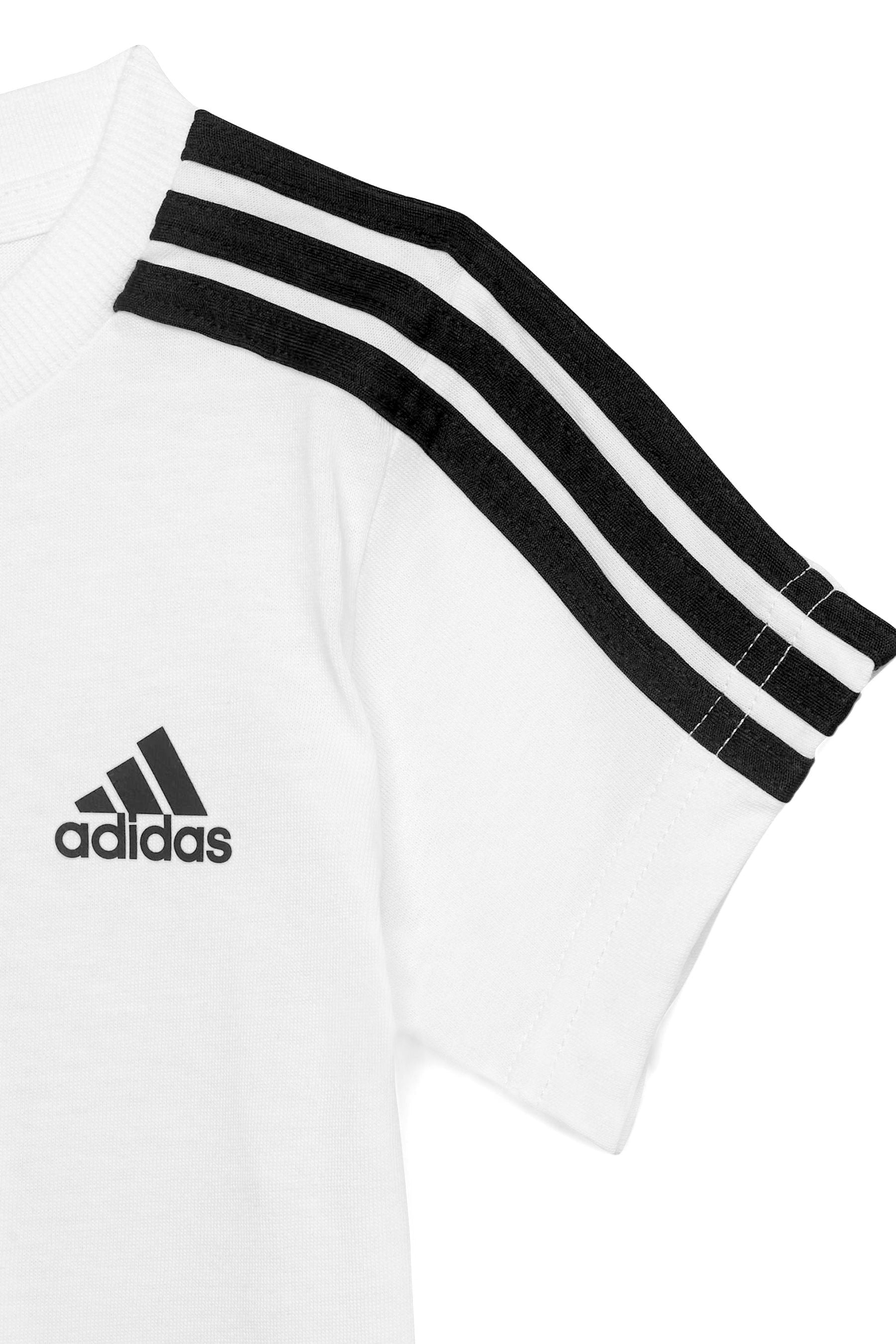 White adidas Sportswear Essentials T-Shirt and Shorts Set