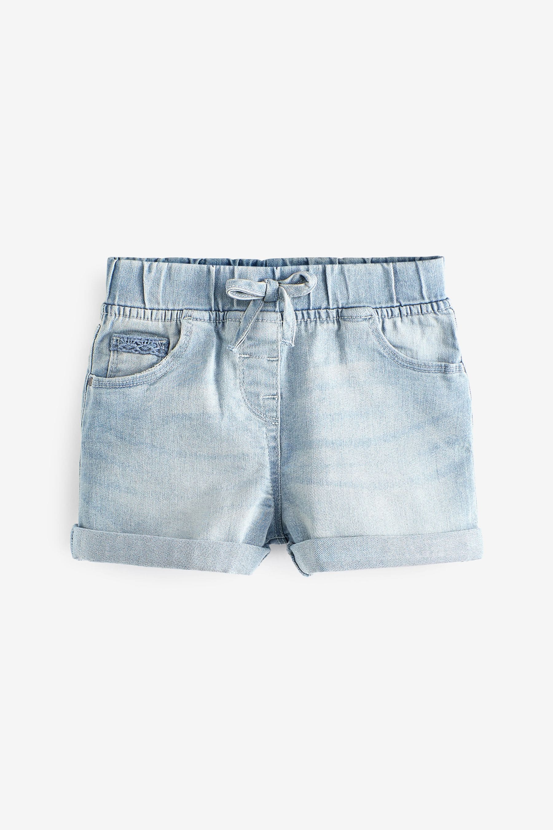 Denim Light Wash 1 Pack Elasticated Waist Shorts (3mths-10yrs)