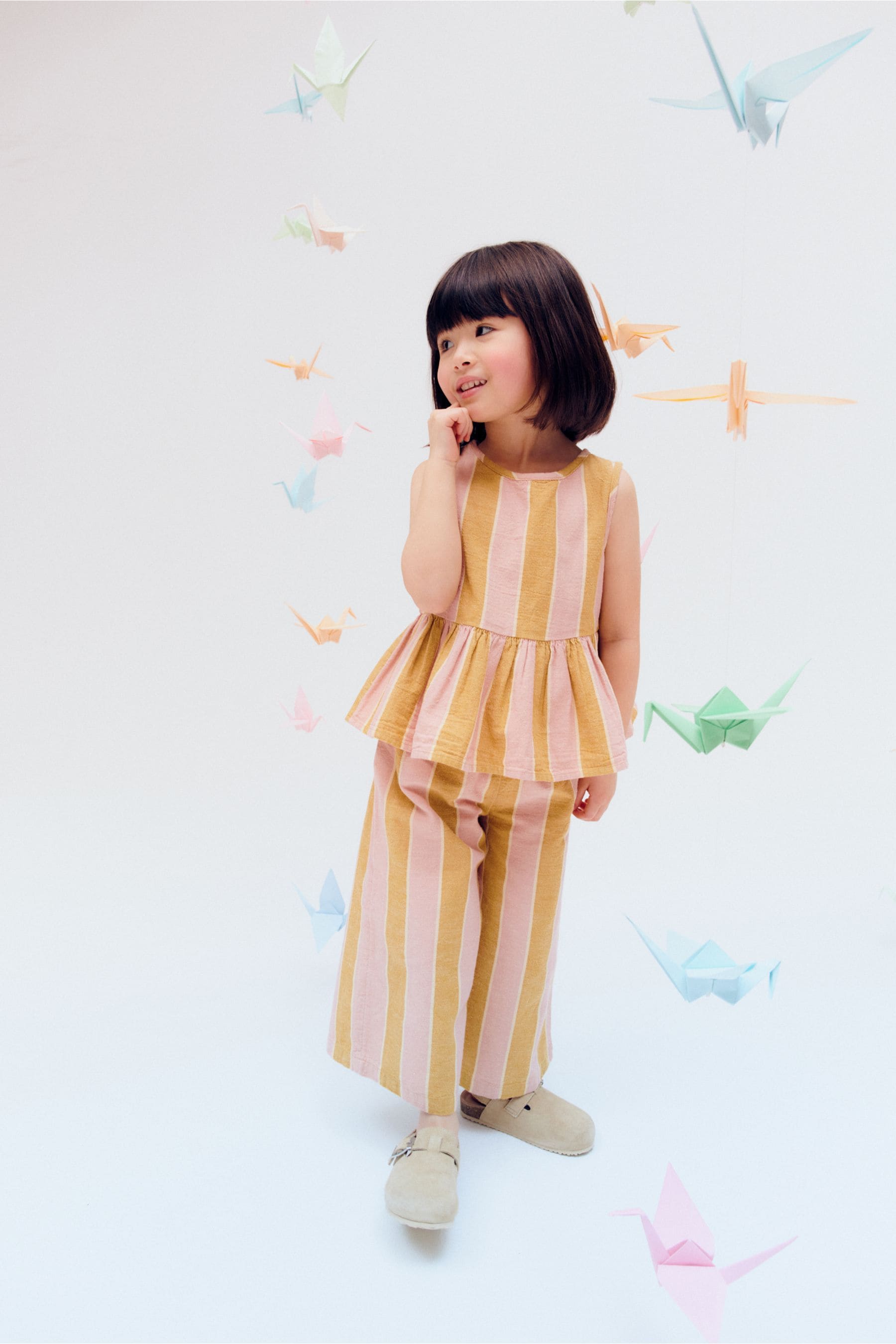 Pink/Yellow Stripe Co-ord Set (3mths-8yrs)