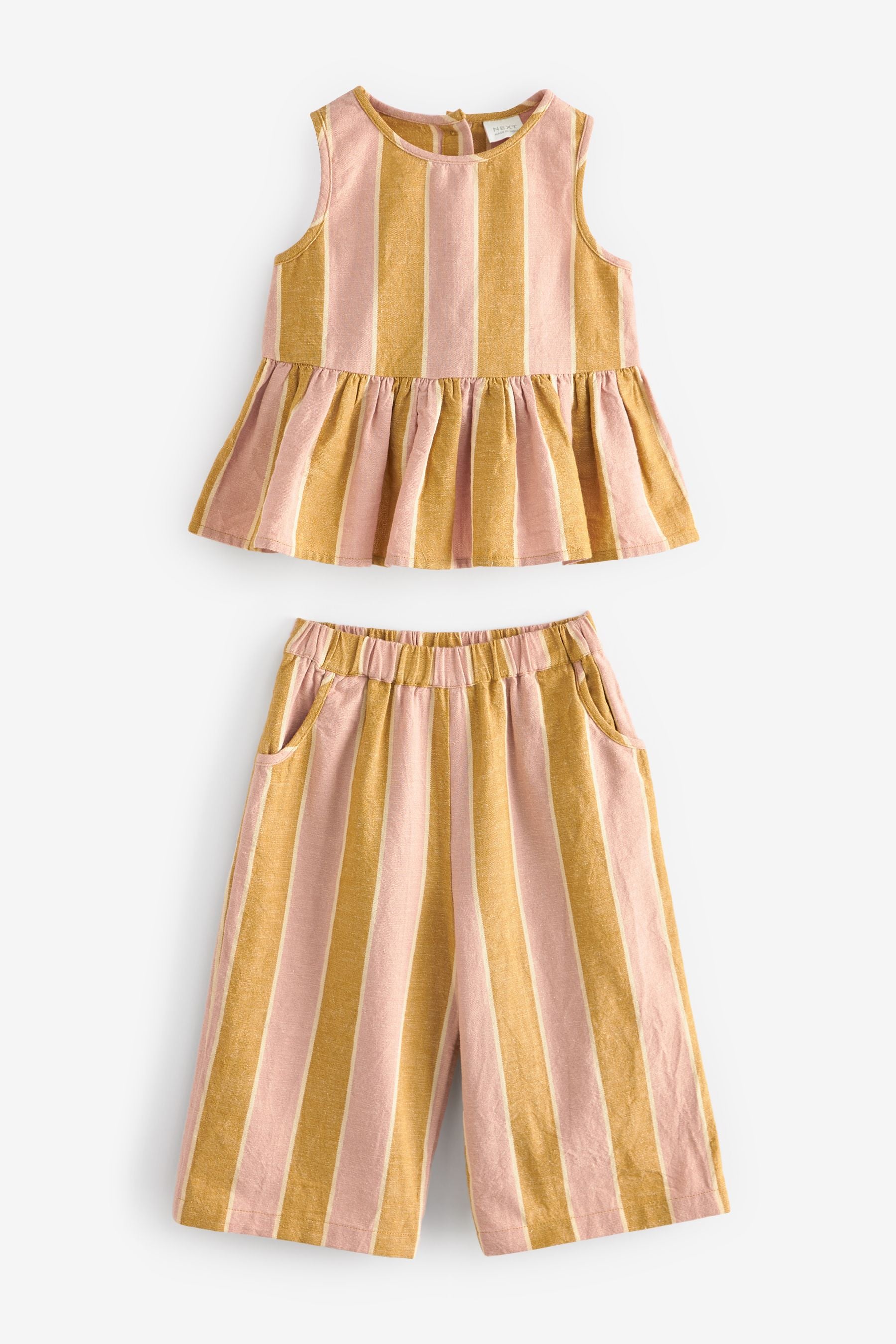 Pink/Yellow Stripe Co-ord Set (3mths-8yrs)