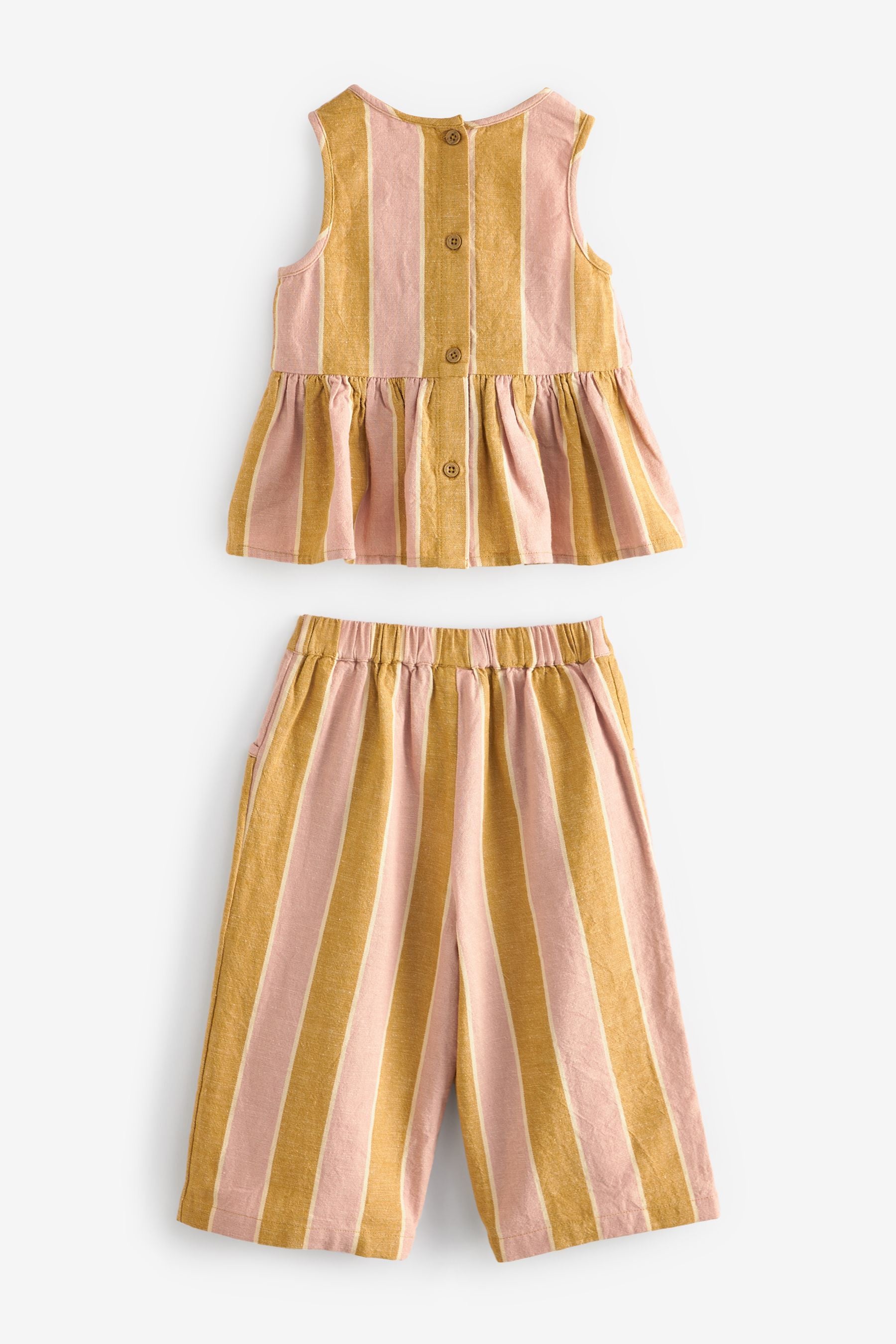 Pink/Yellow Stripe Co-ord Set (3mths-8yrs)