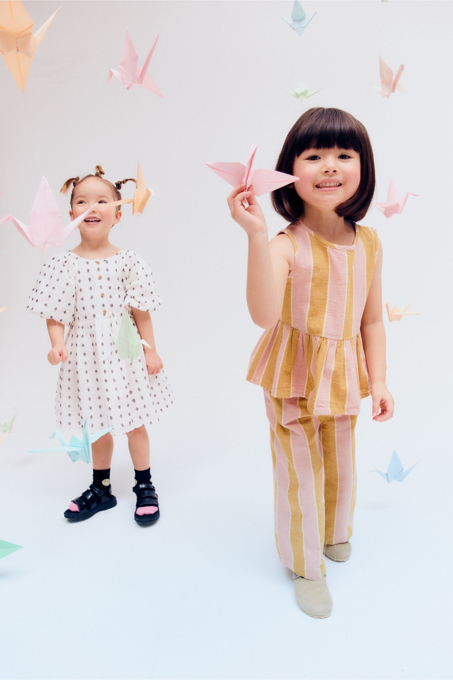 Pink/Yellow Stripe Co-ord Set (3mths-8yrs)