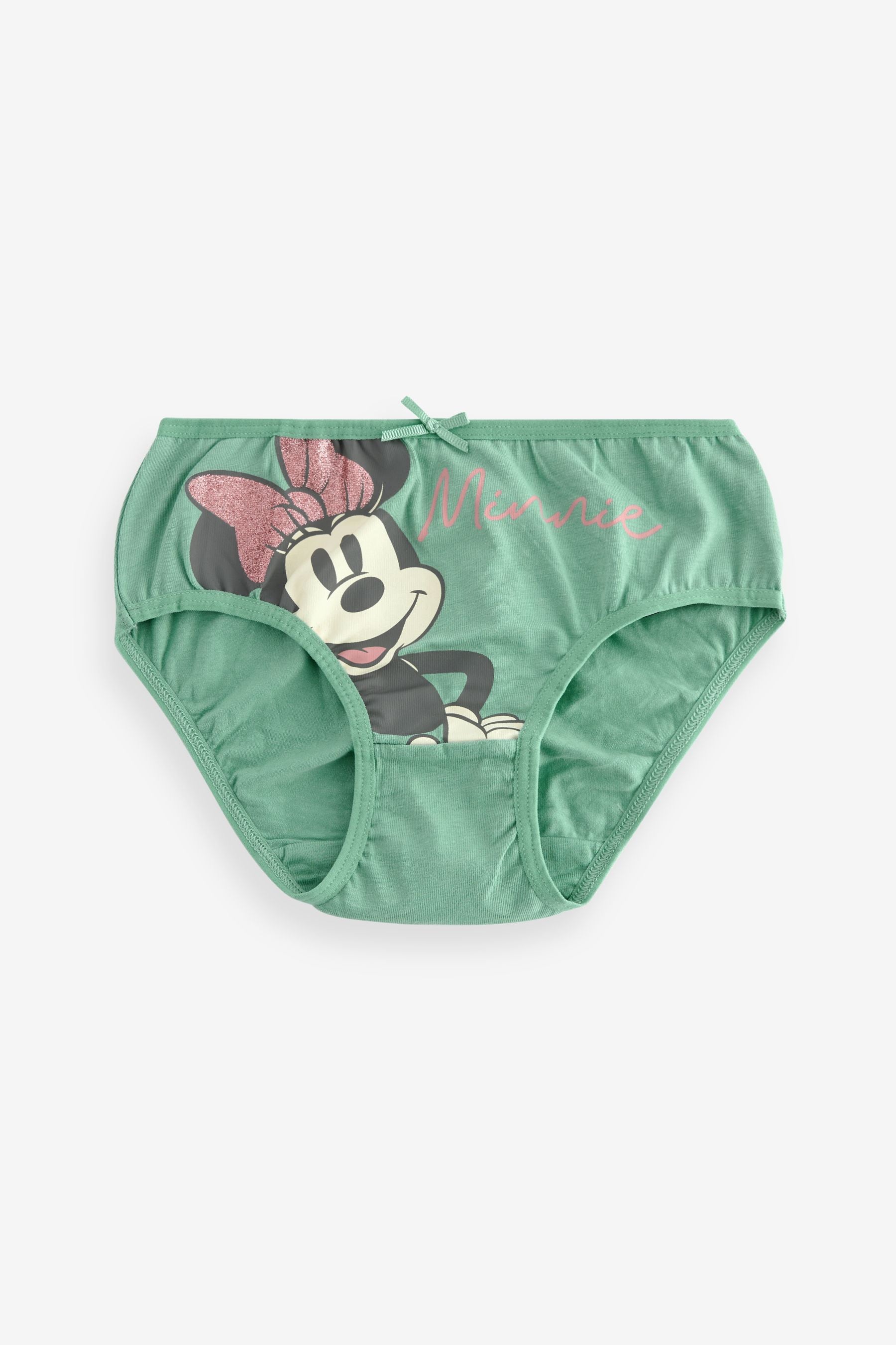 Green/Purple Minnie Mouse Briefs 5 Pack (1.5-12yrs)