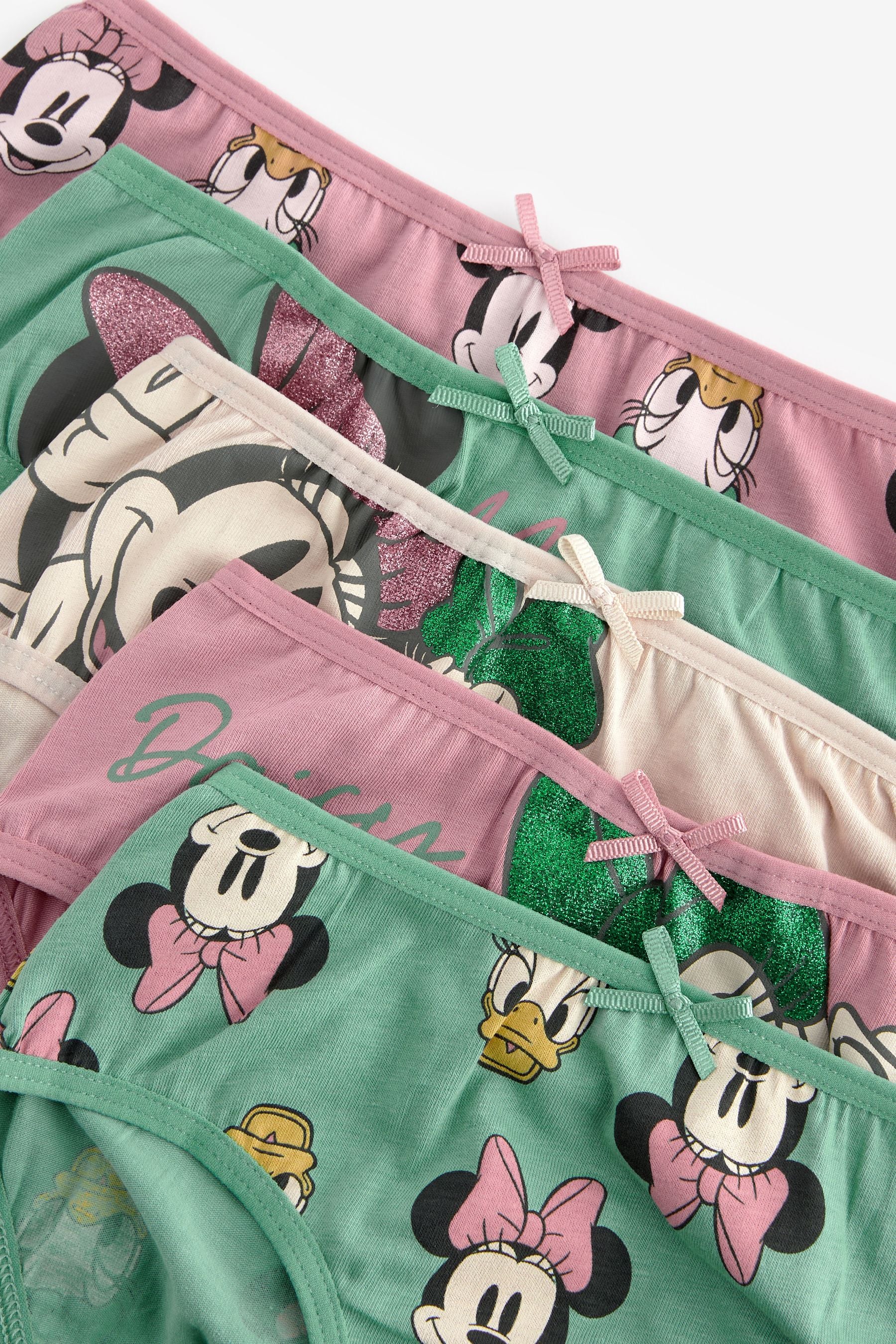 Green/Purple Minnie Mouse Briefs 5 Pack (1.5-12yrs)