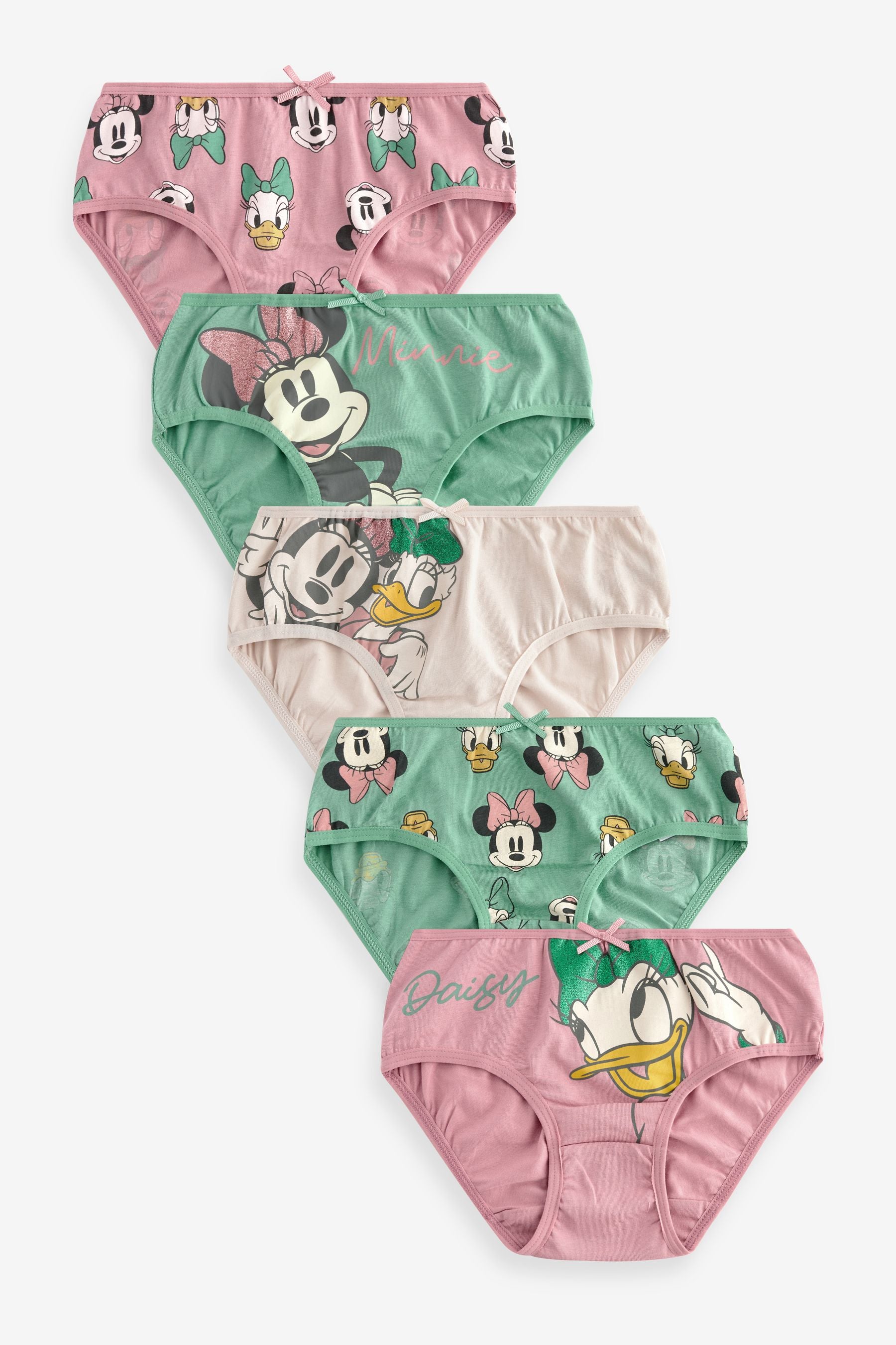 Green/Purple Disney Mini Briefs 5 Pack (1.5-12yrs)