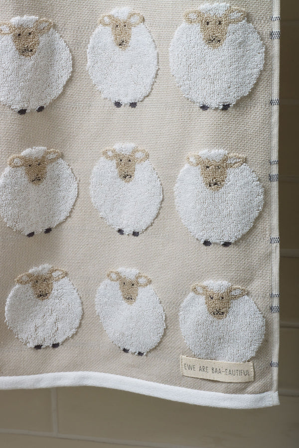 Natural Sheep 100% Cotton Towel