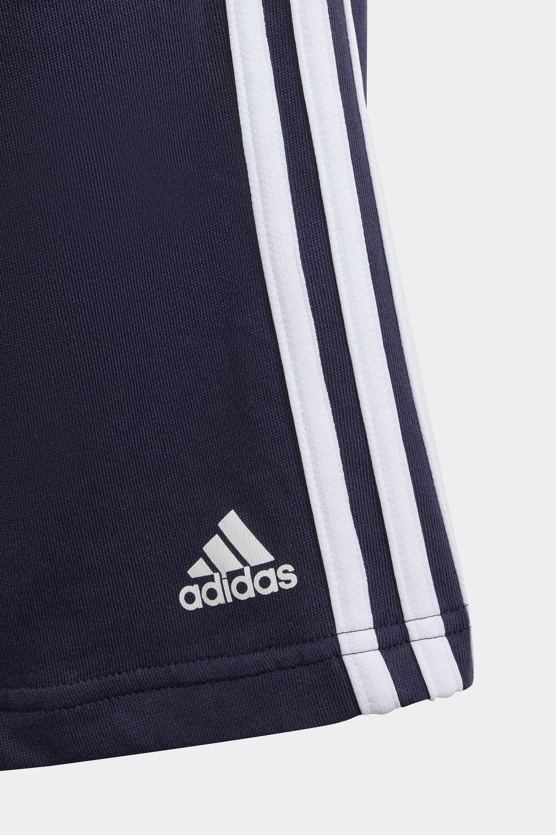 adidas Blue Sportswear Essentials 3 Stripes Knit Shorts