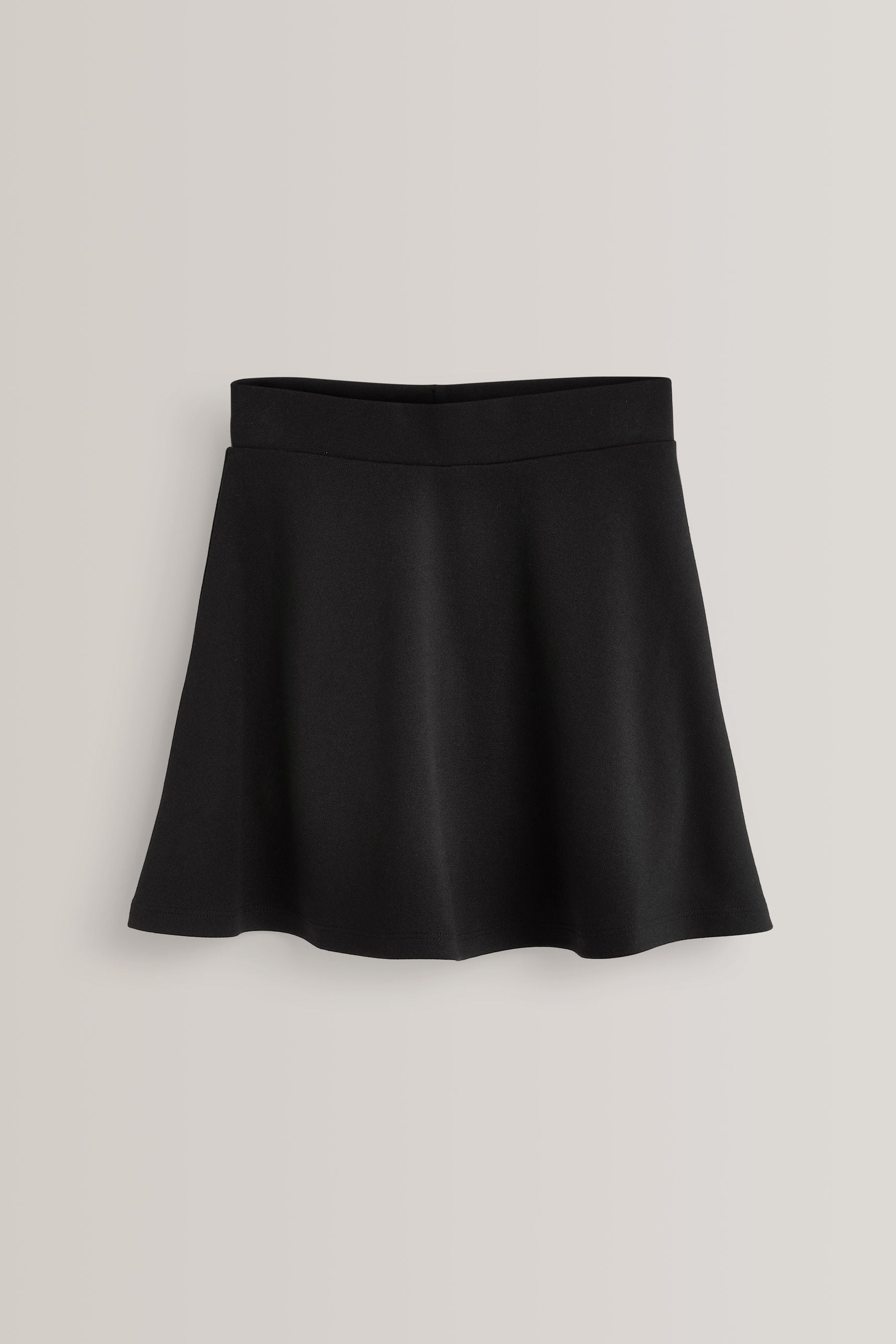 Black Pull-On School Skort with Jersey Stretch (3-17yrs)