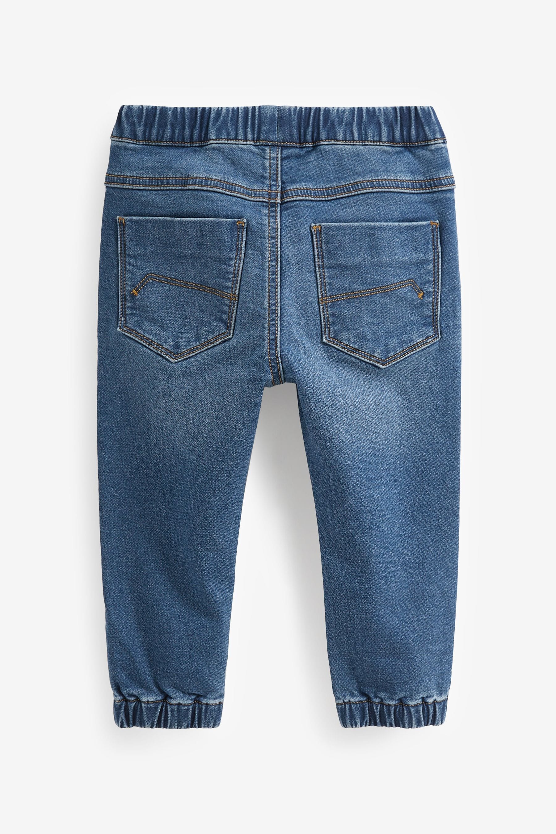 Mid Blue Denim Regular Fit Jogger Jeans With Comfort Stretch (3mths-7yrs)