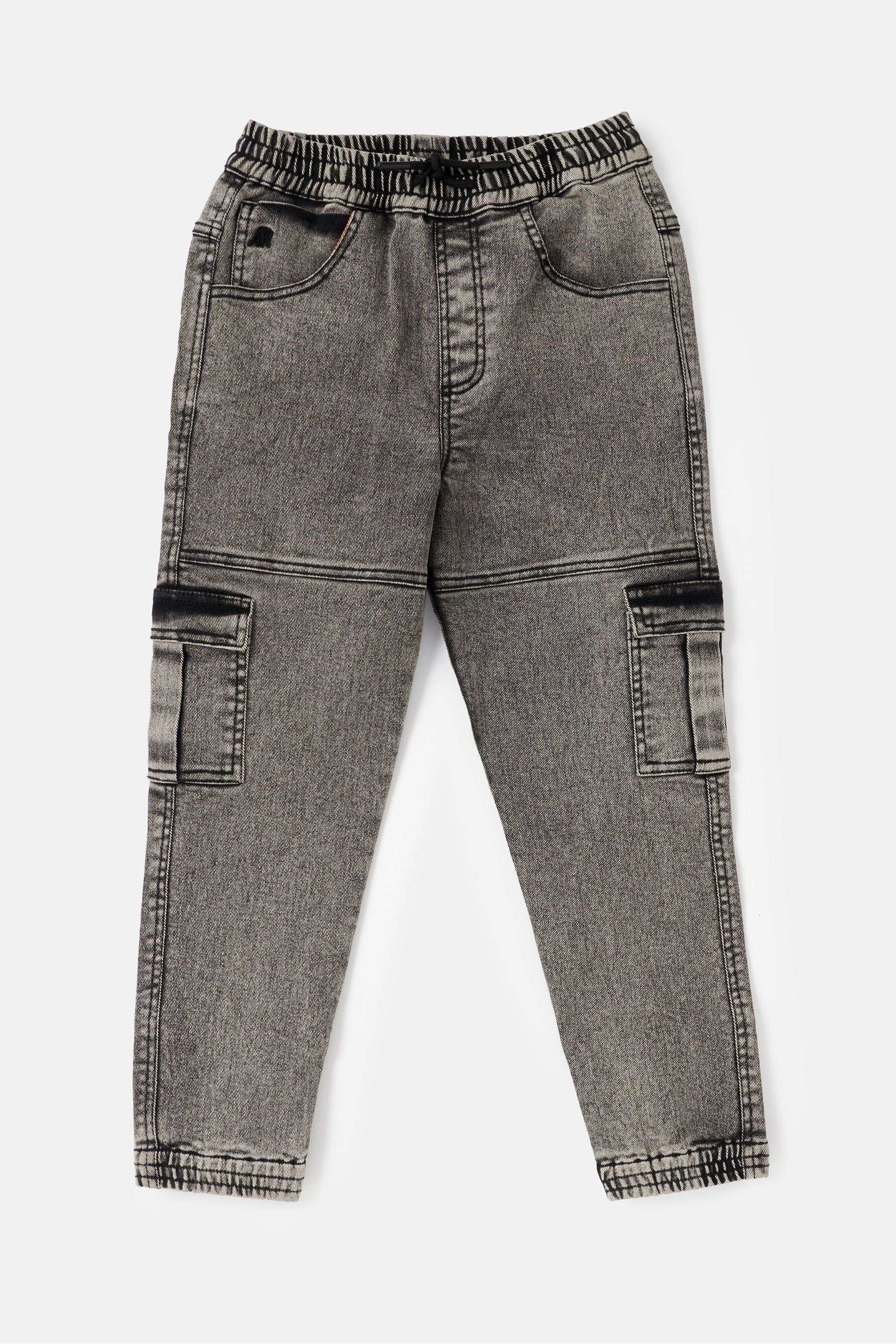 Angel & Rocket Grey Nile Washed 100% Cotton Jogger Jeans