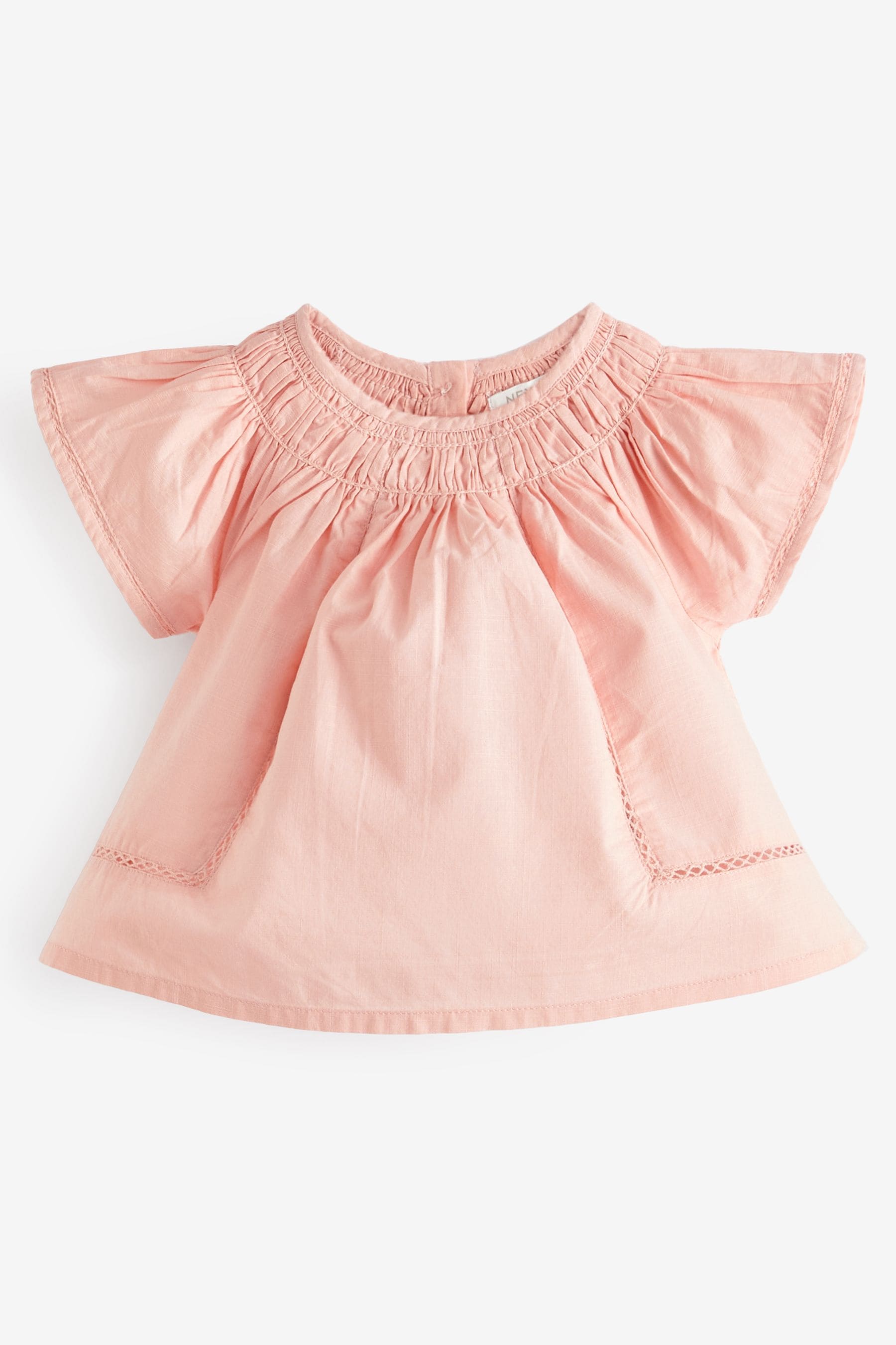 Pink Angel Sleeve Blouse (3mths-8yrs)