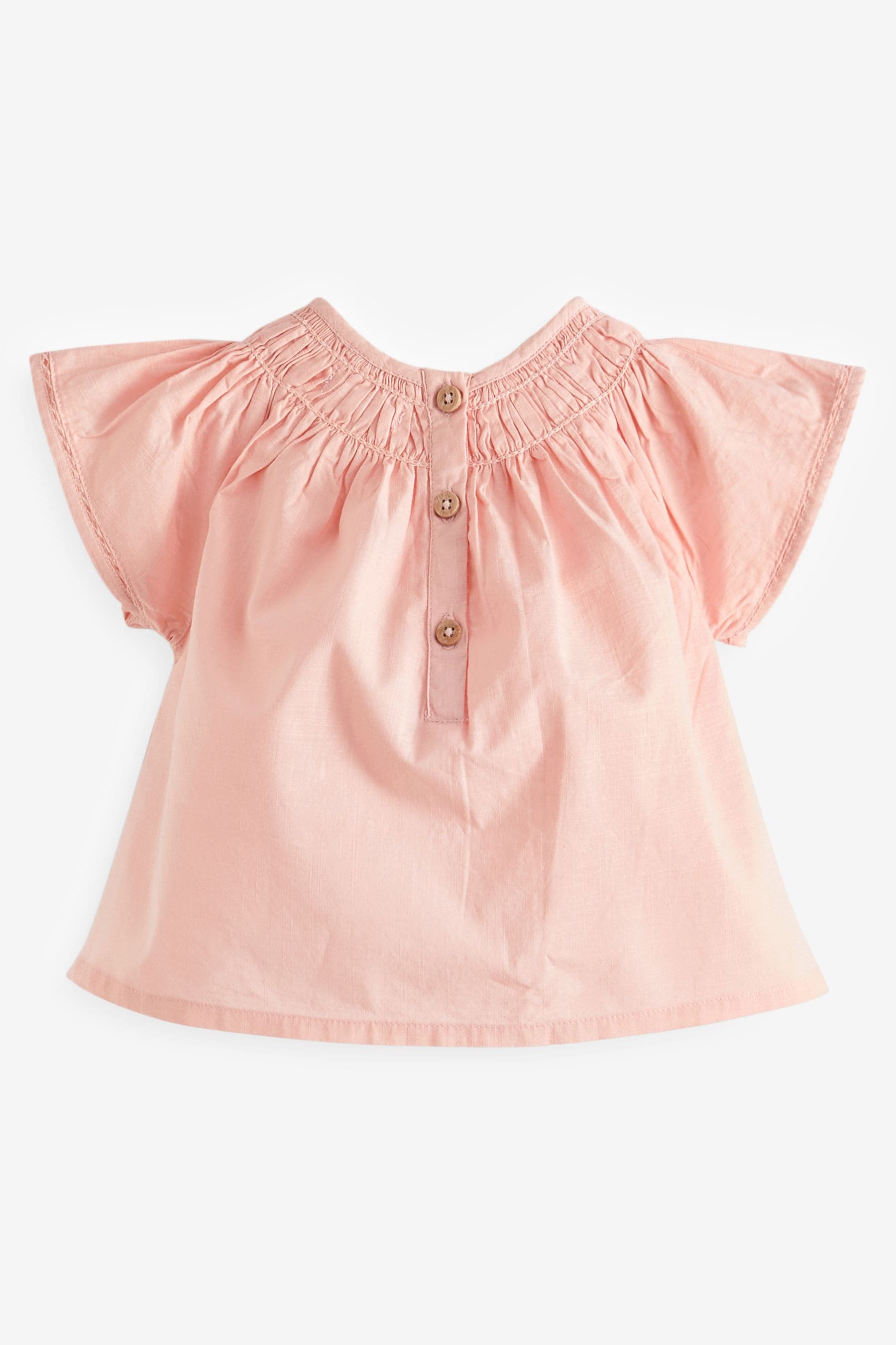 Pink Angel Sleeve Blouse (3mths-8yrs)