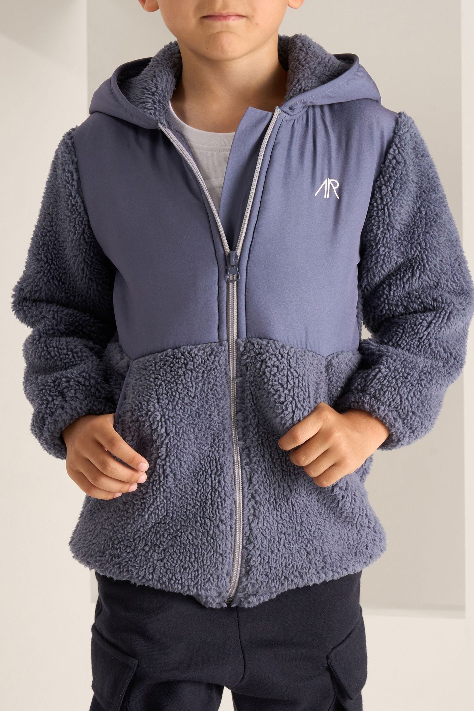 Angel & Rocket Blue Mason Borg Hoodie