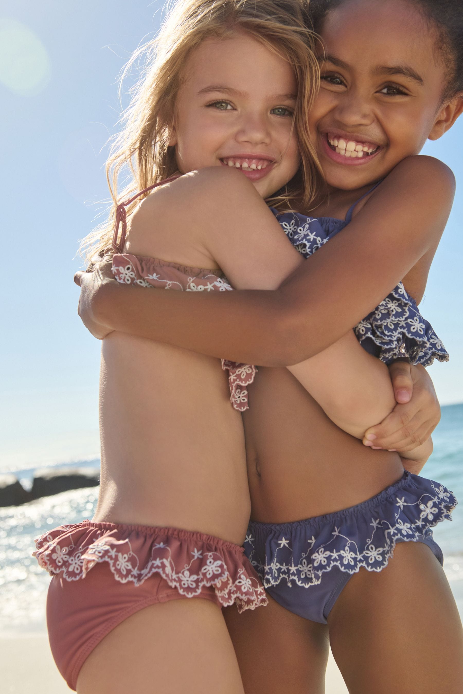 Rust Brown Tiered Bikini (3-16yrs)